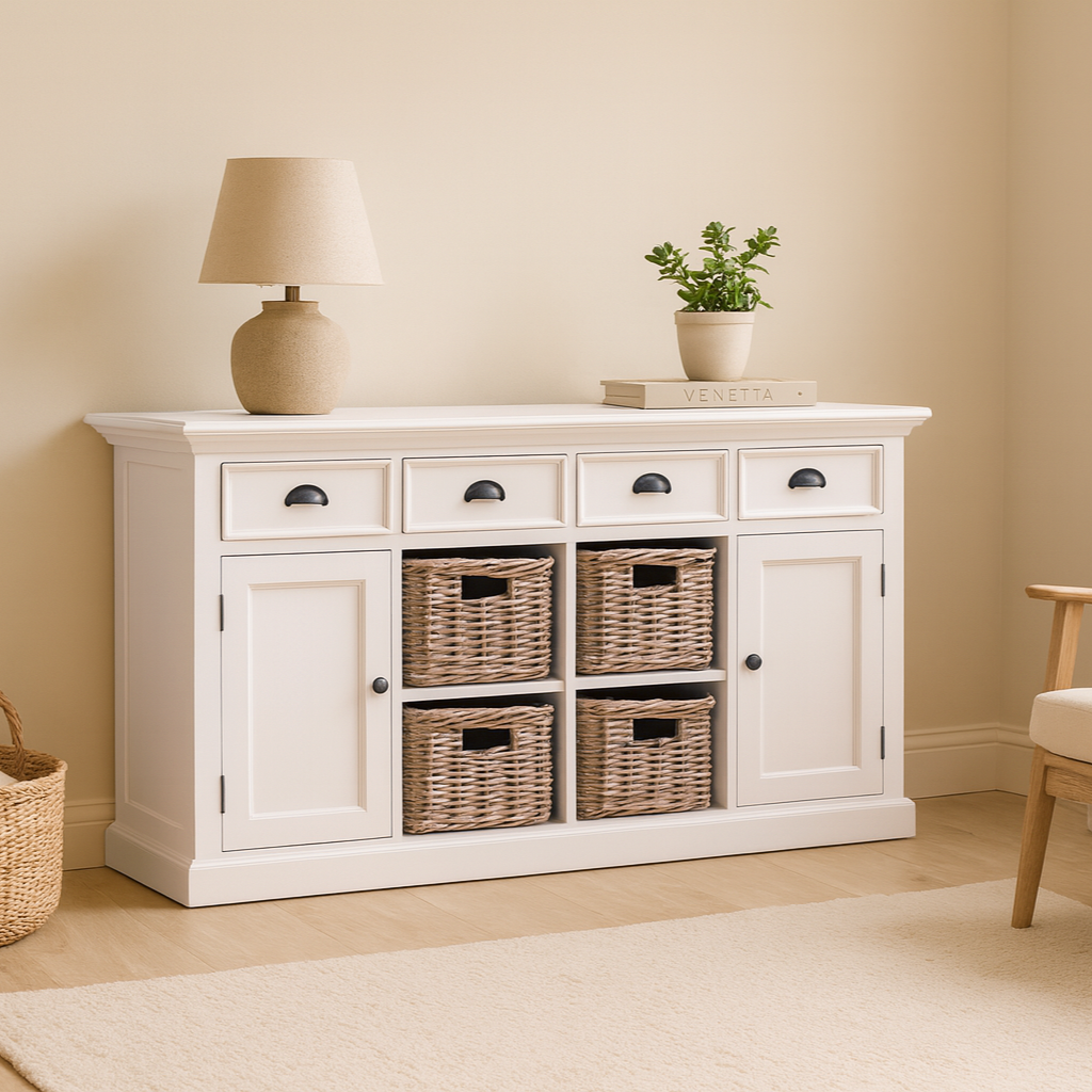 Halifax Large Buffet - White