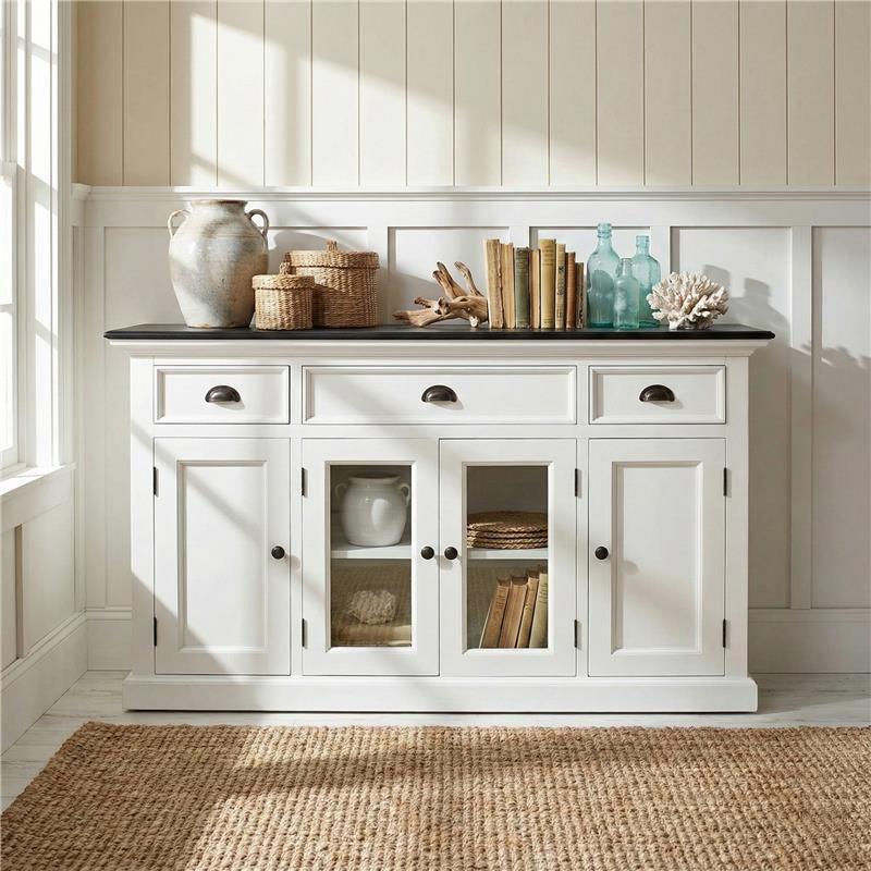 Halifax Contrast Buffet with 4 Doors 3 Drawers