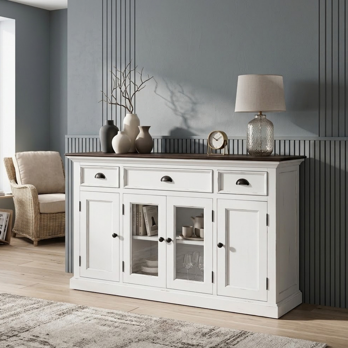 Halifax Accent Buffet with 4 Doors 3 Drawers 57''
