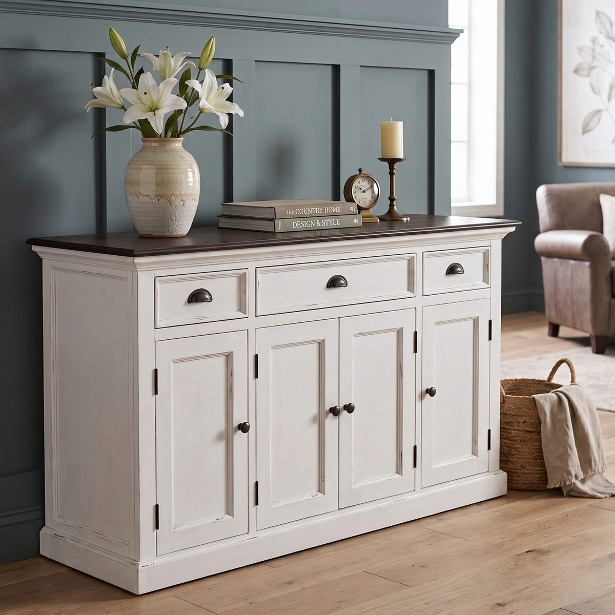 Halifax Accent Buffet with 4 Doors 3 Drawers 57''