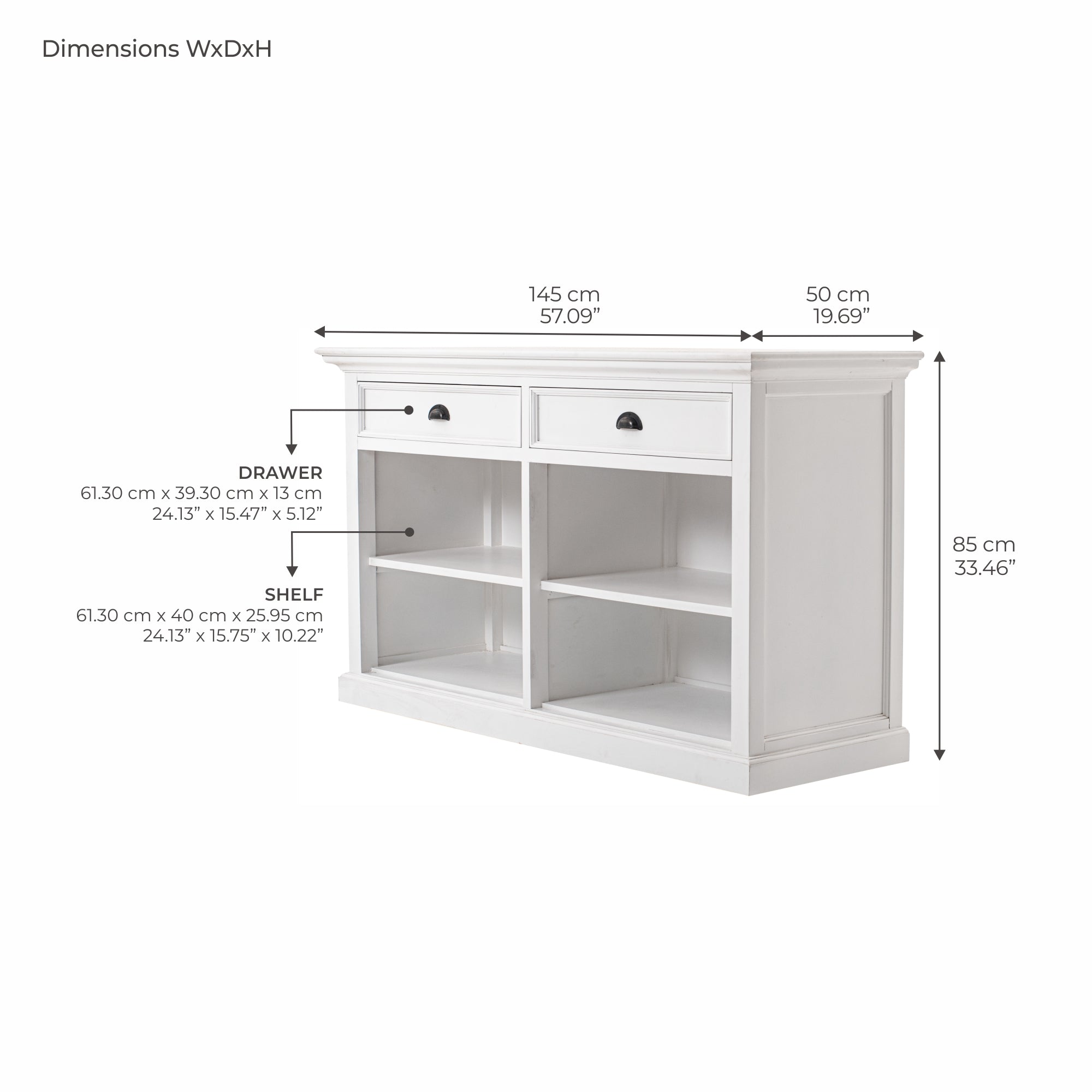 Halifax Buffet with 2 Drawers
