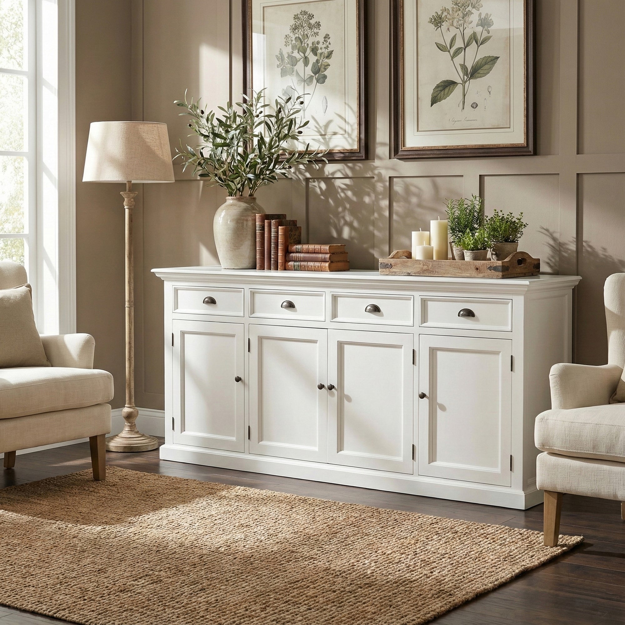 Halifax Large Buffet 4 Doors 4 Drawers 79''