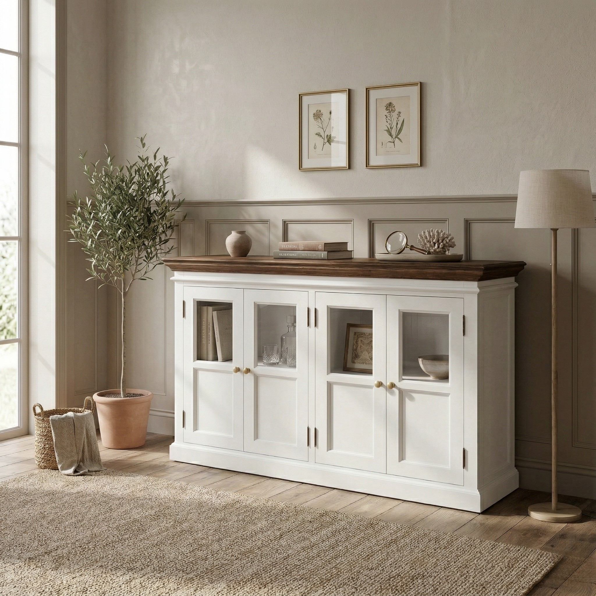 Corfu Buffet with 4 Glass Doors