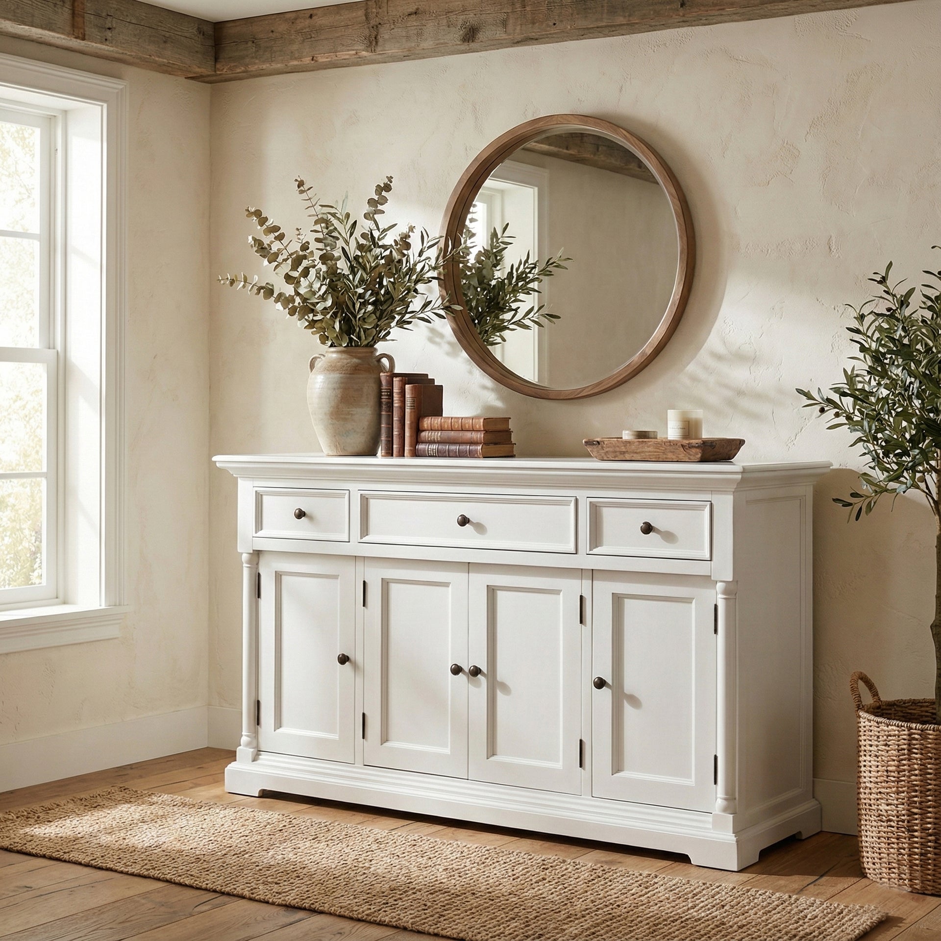 Buffet Design Pimlico 3 Portes - Paris Prix - 150cm - Couleur Charbon - Bois