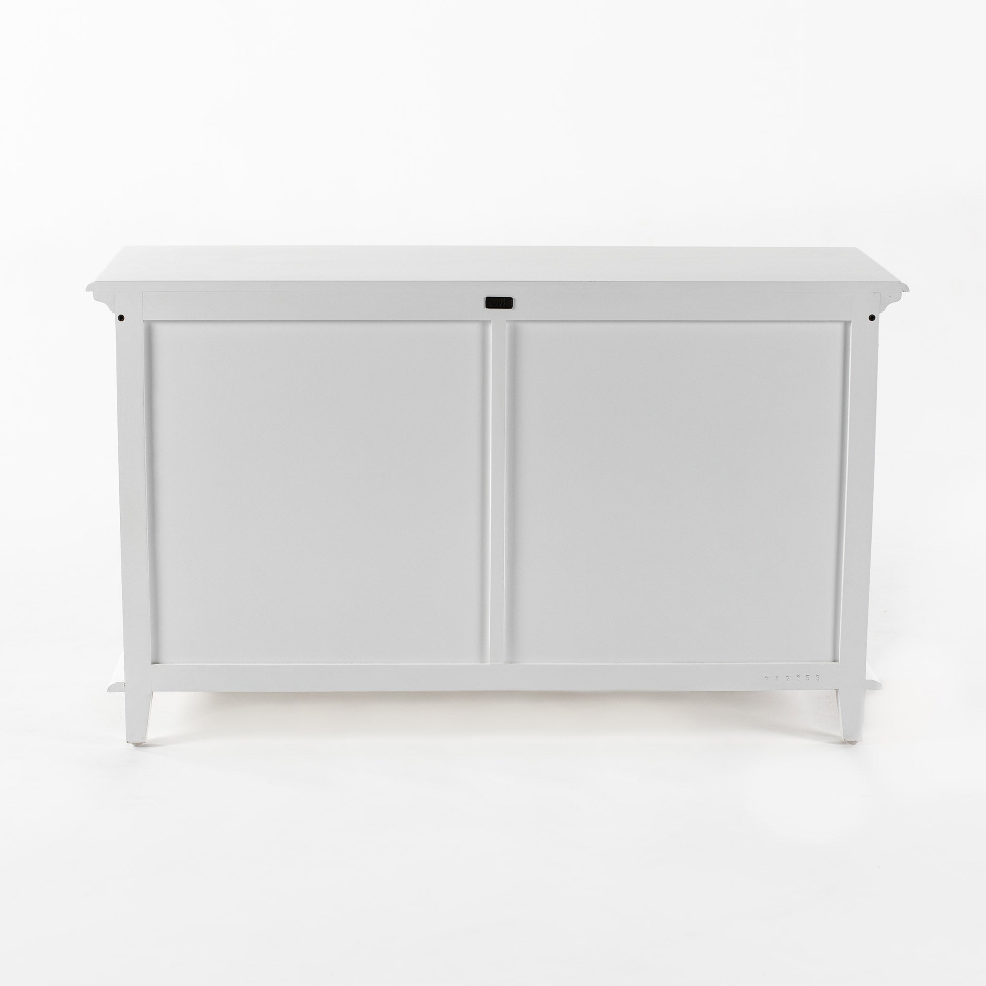 NovaSolo Scandinavian Wood Buffet with 4 Doors | White Finish