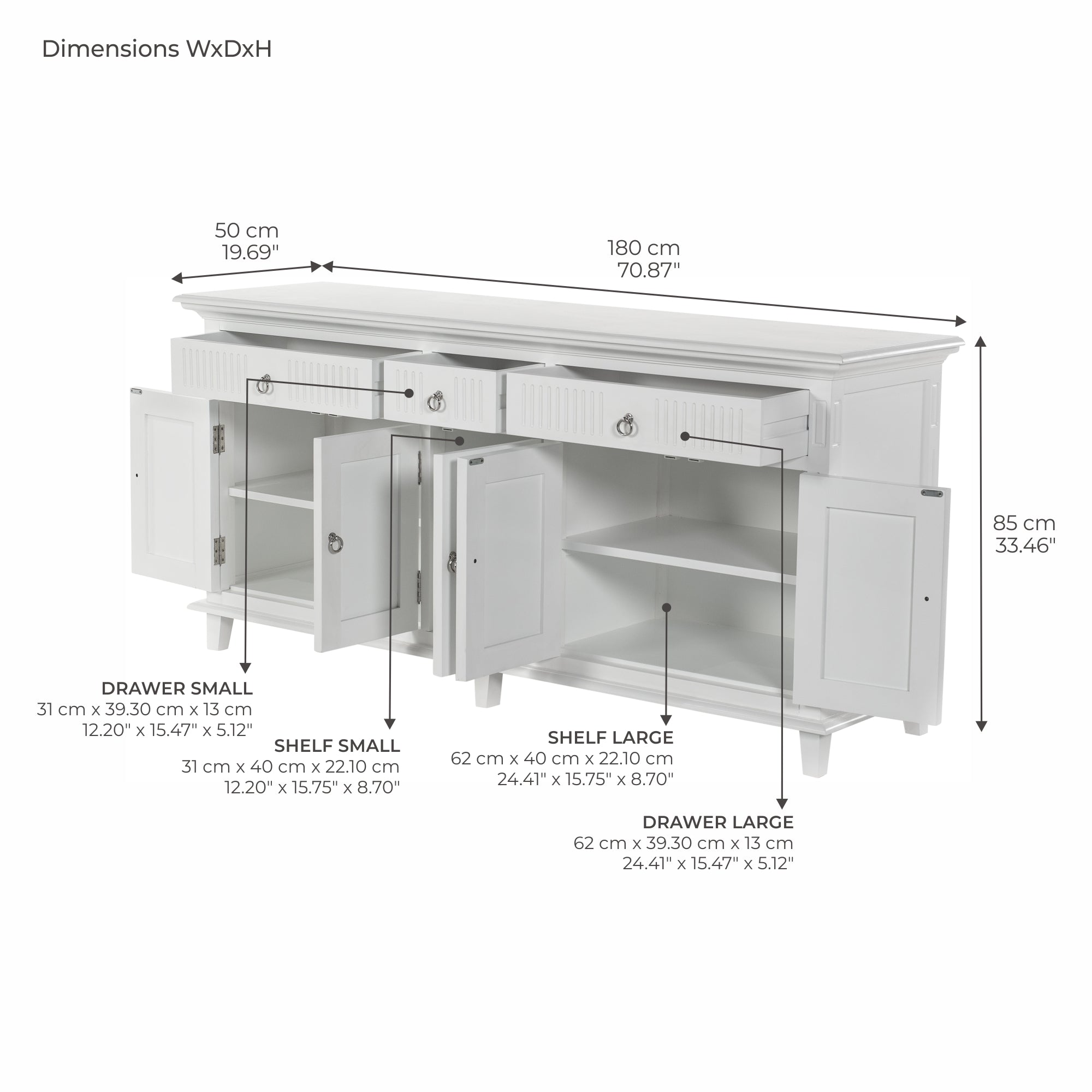 Skansen Buffet with 5 Doors