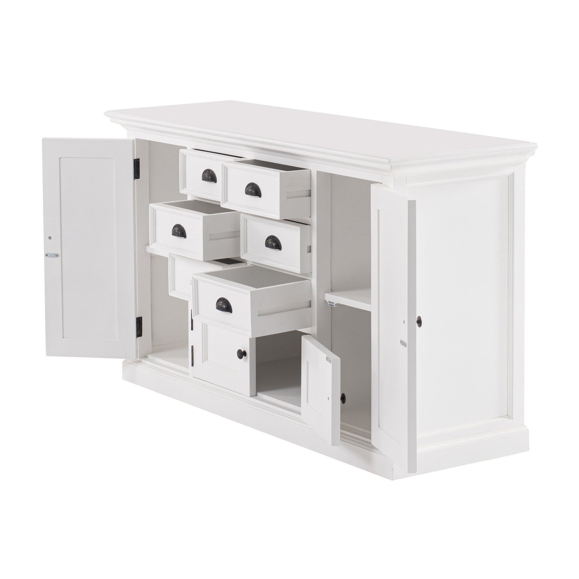 Halifax Kitchen Buffet & Hutch - White BOTTOM