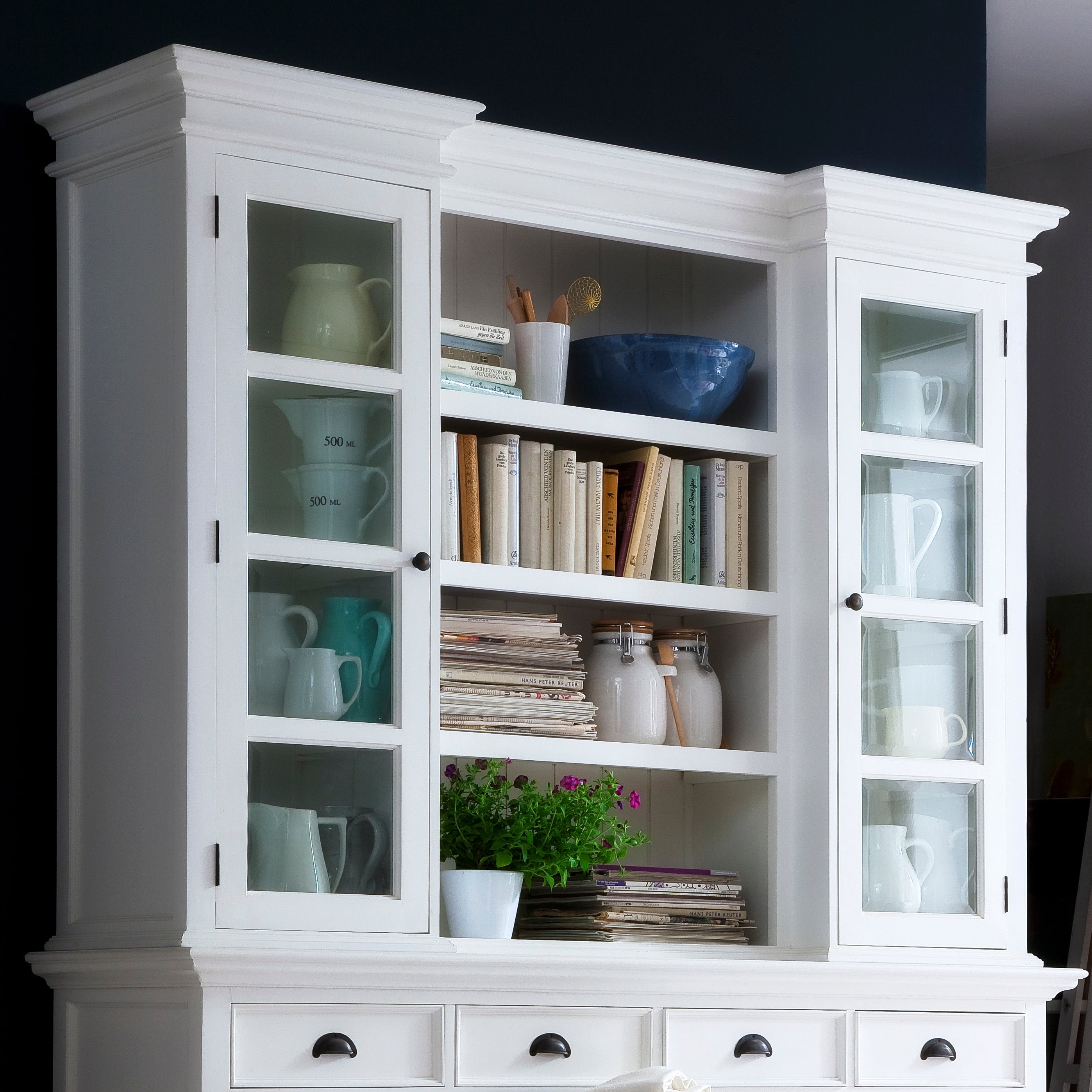 Halifax Buffet & Hutch - White TOP