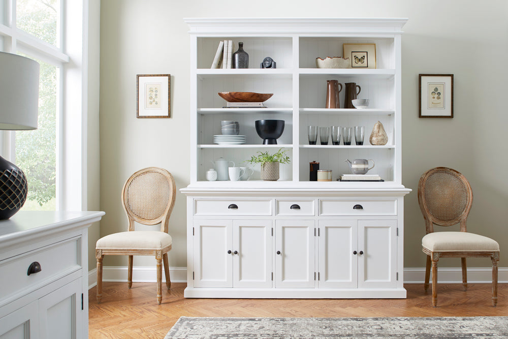 Hutch Bookcase 5 Doors, 3 Drawers