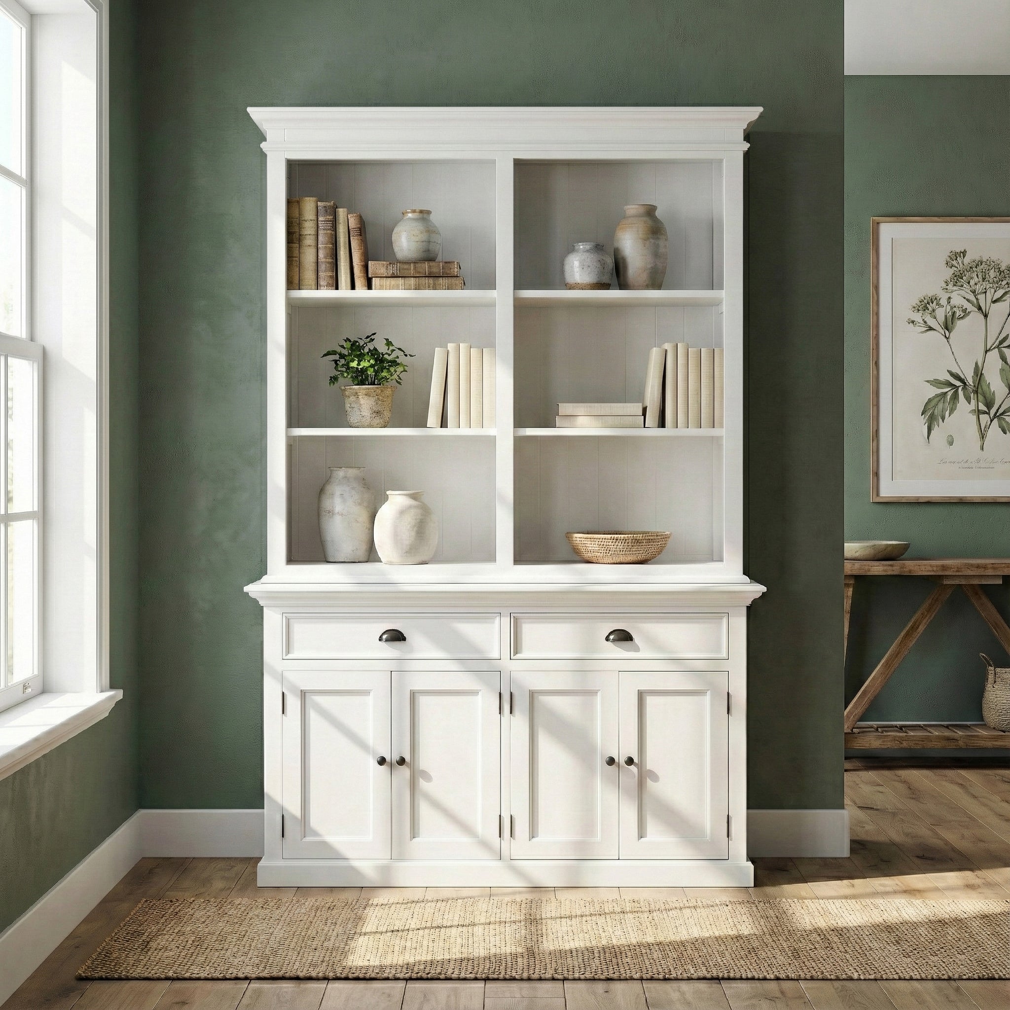 Halifax Buffet Hutch Unit with 6 Shelves