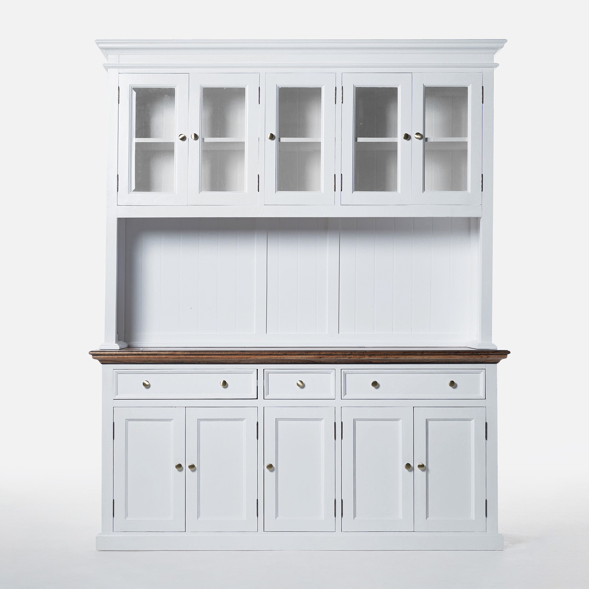 Corfu Buffet Hutch Unit with 5 Glass Doors
