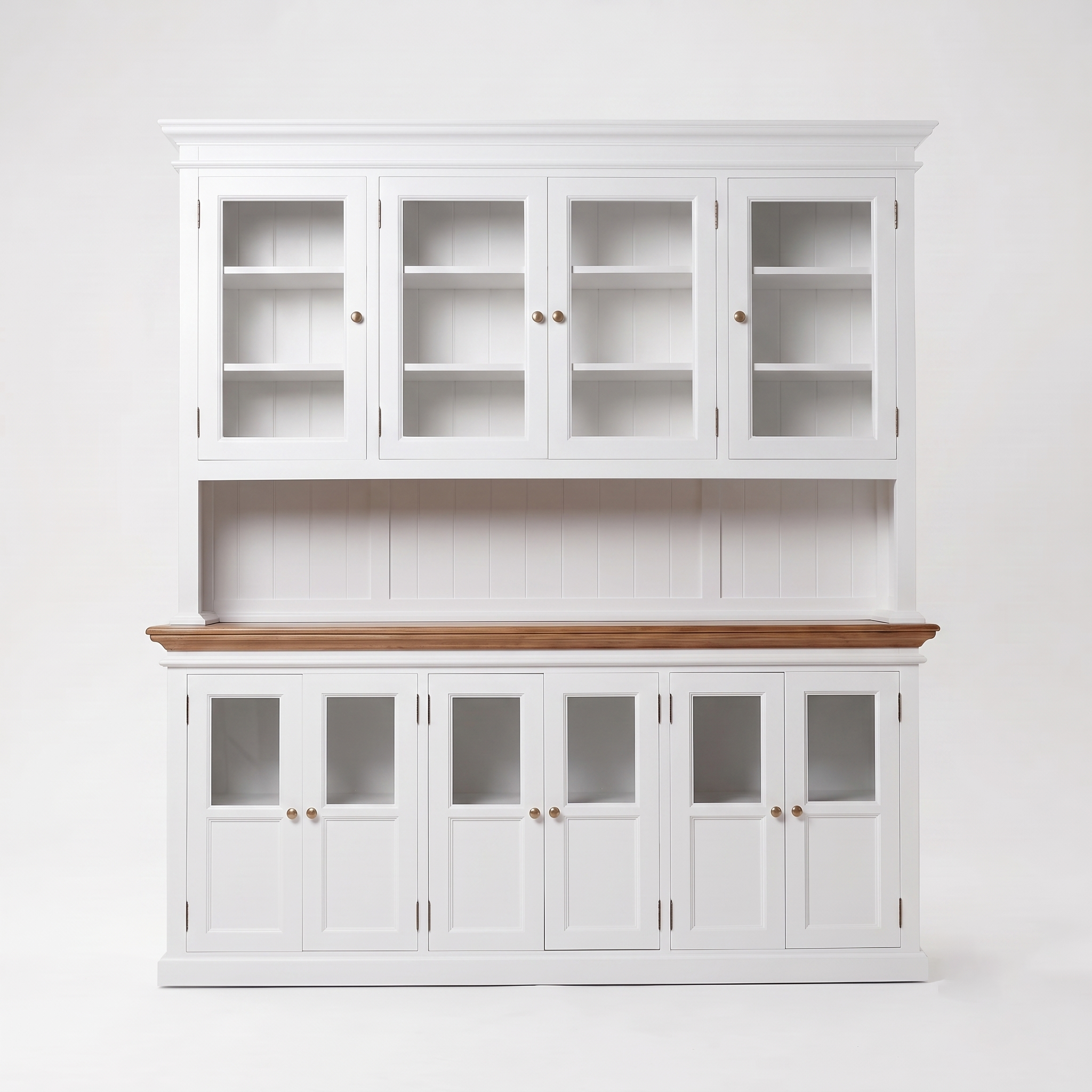 Corfu Hutch Unit with Glass Doors 71''
