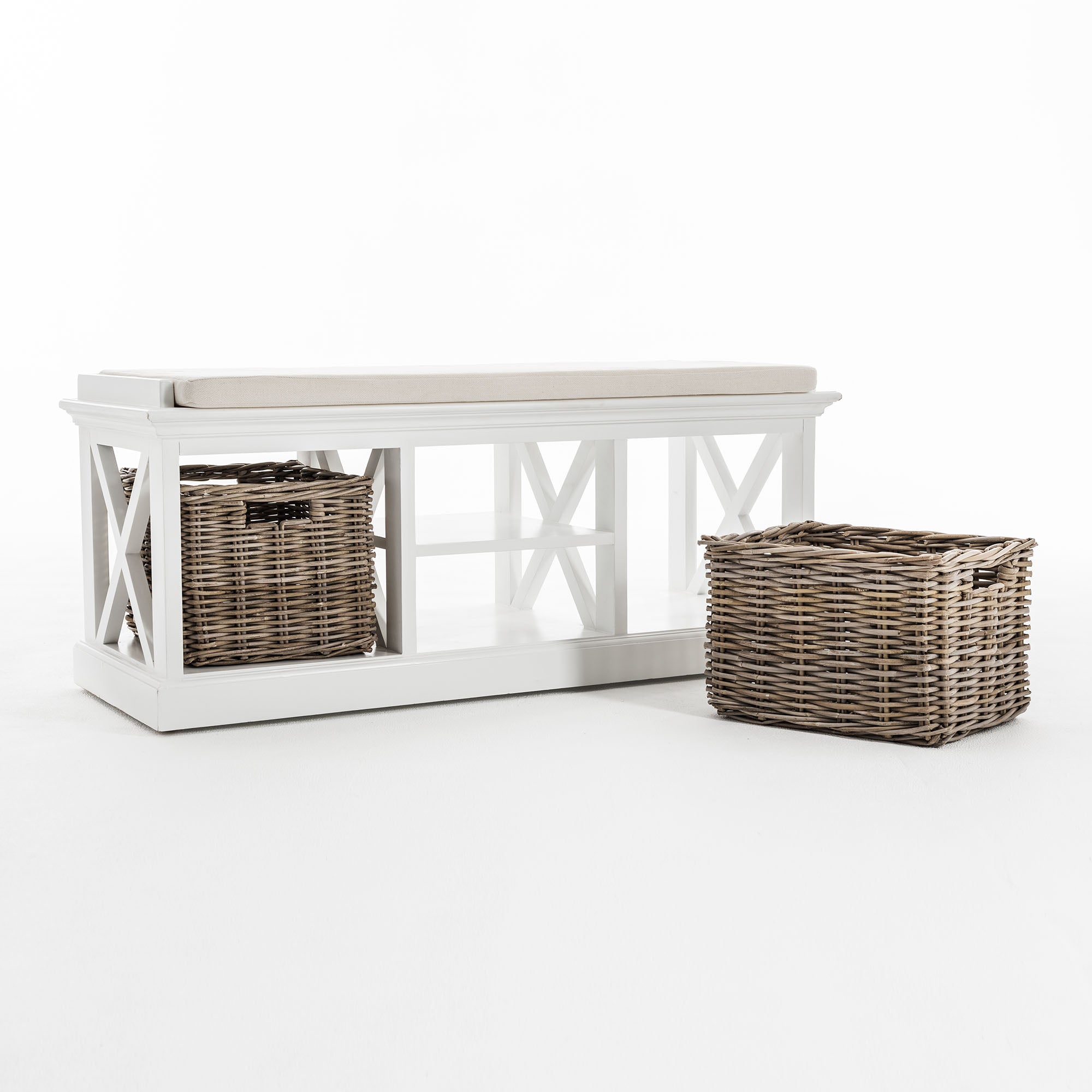 Halifax Bench & Basket Set