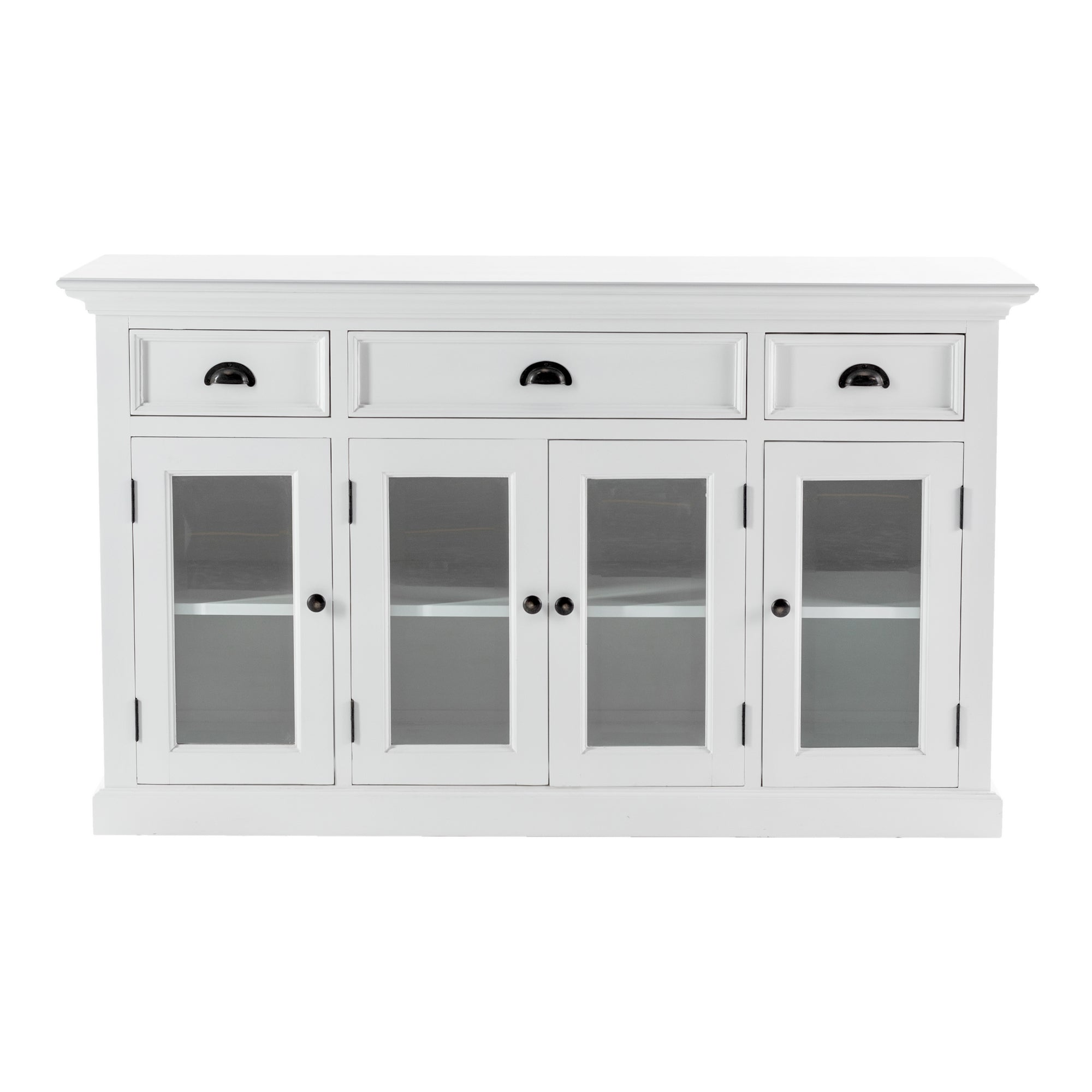 Buffet with 4 Glass Doors 3 Drawers
