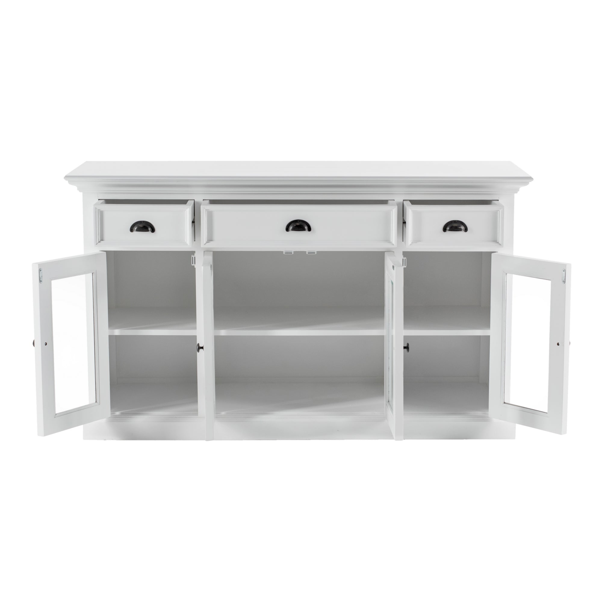 Buffet with 4 Glass Doors 3 Drawers