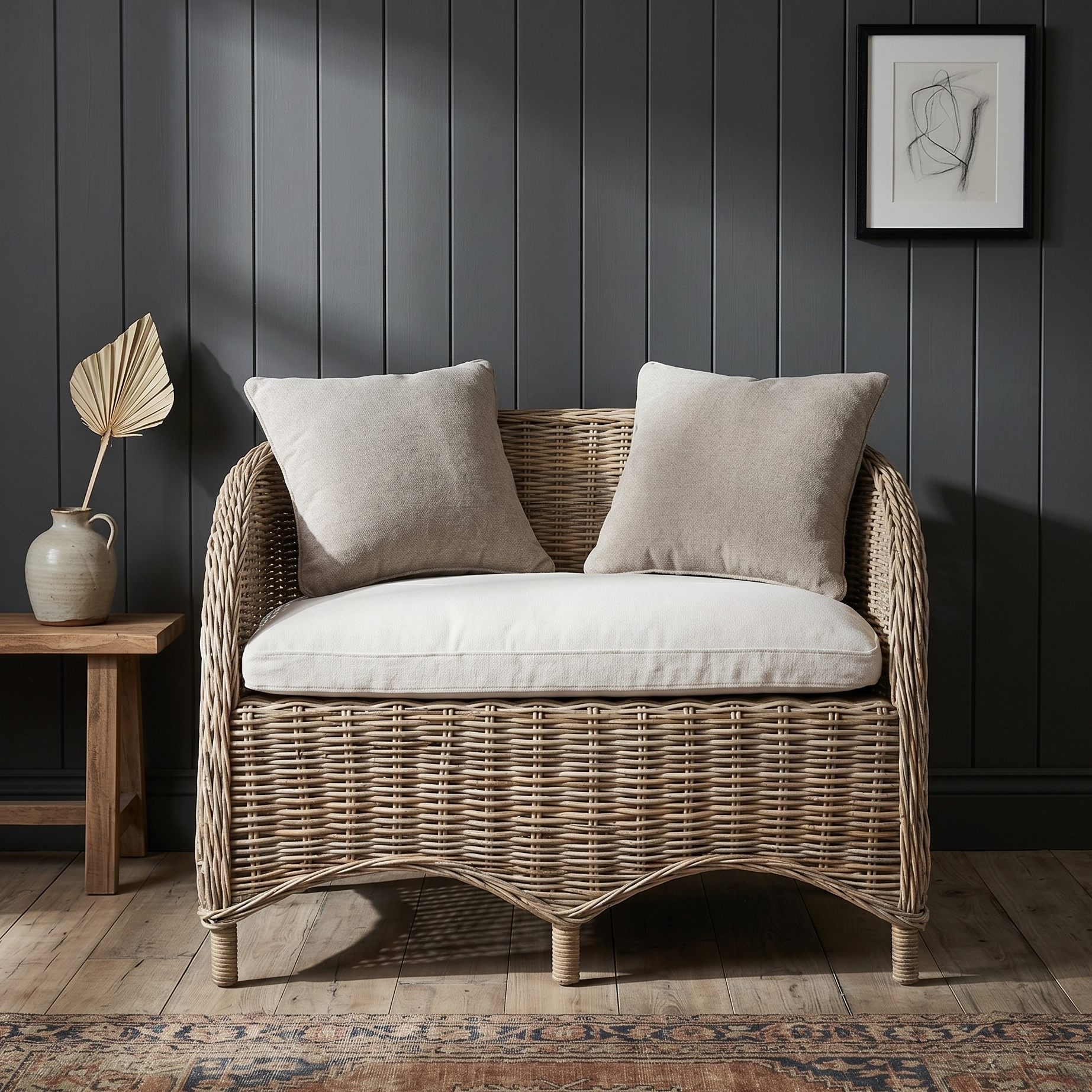 Wickerworks Equerry Bench