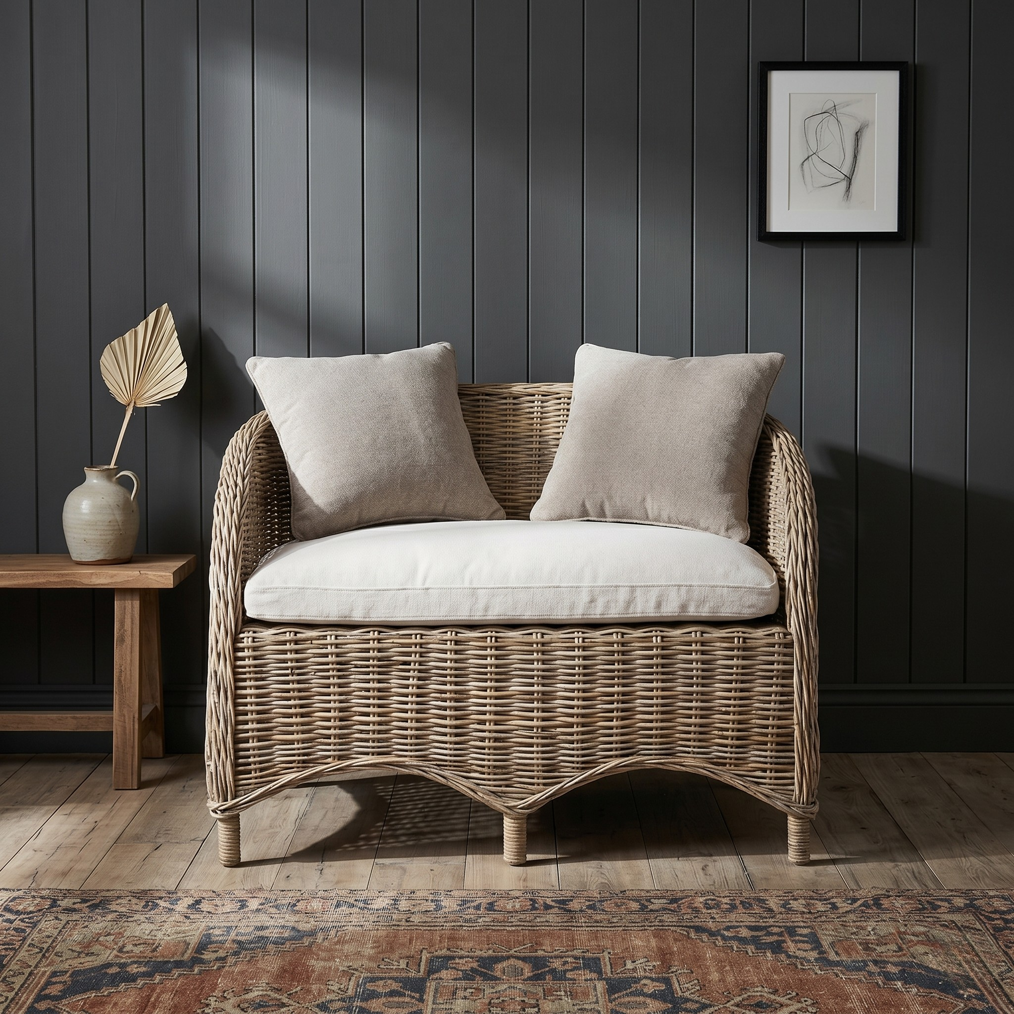 Wickerworks Equerry Bench