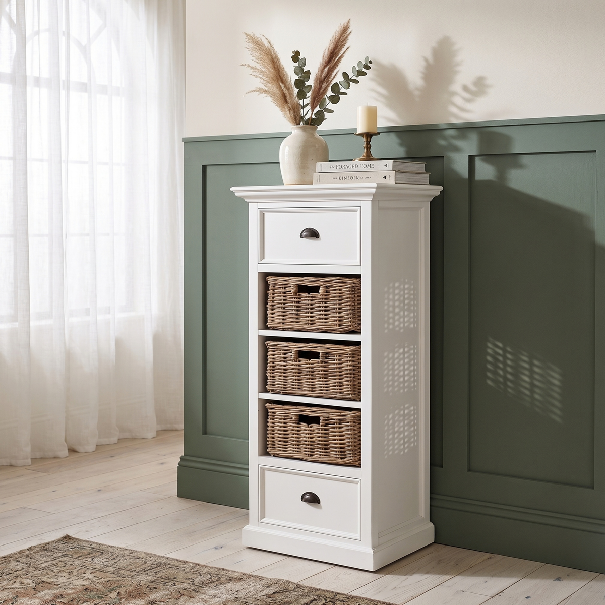 Halifax Grand Storage Unit with Basket Set