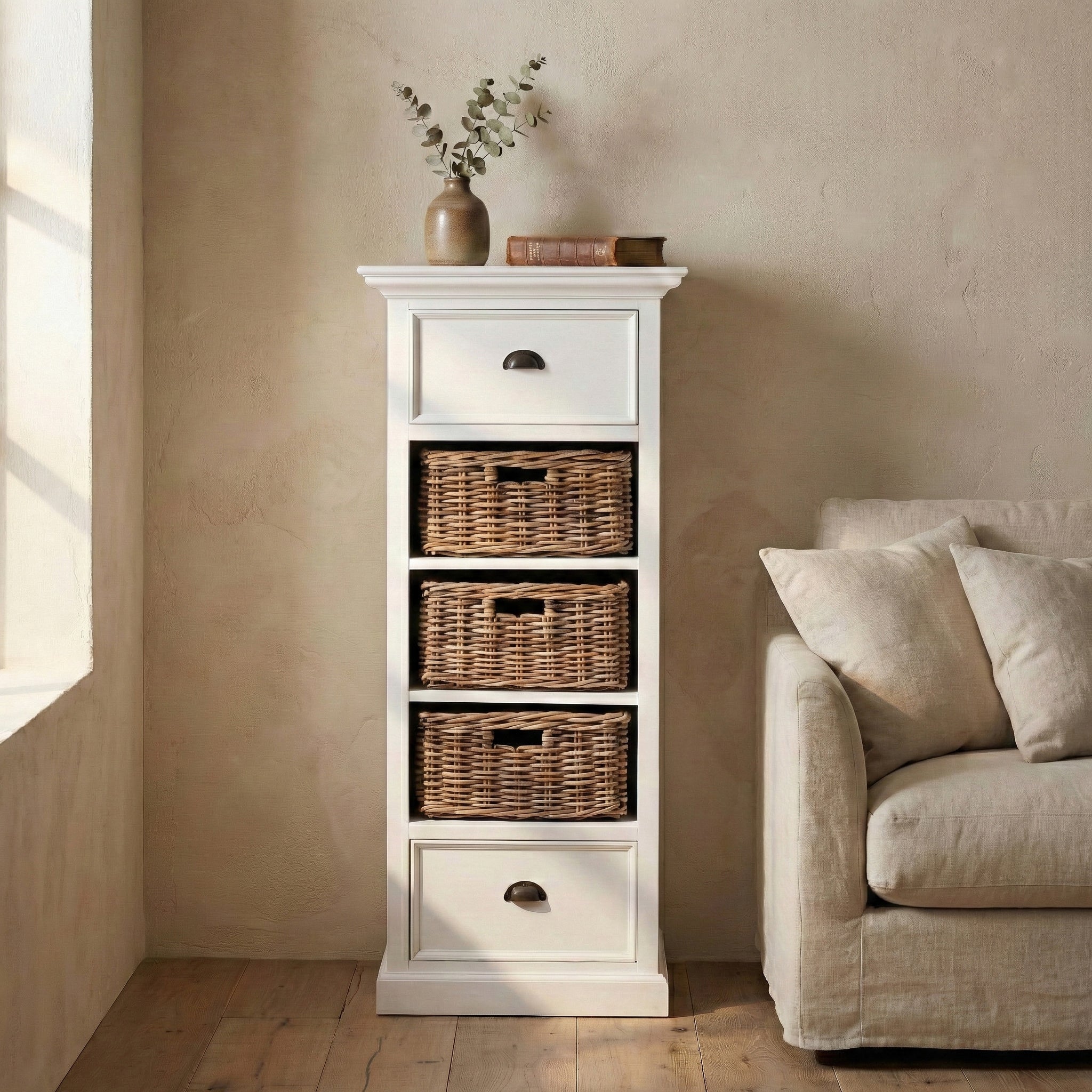 Halifax Grand Storage Unit with Basket Set