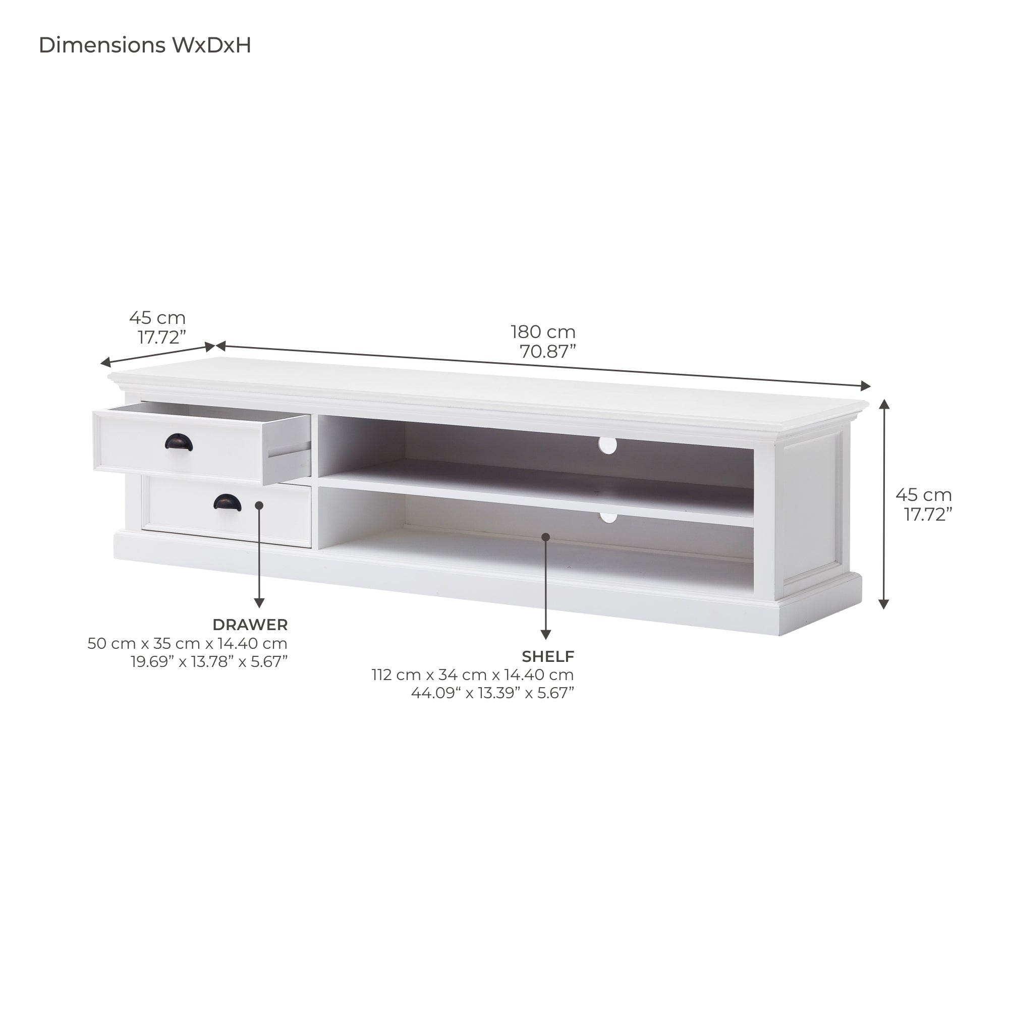 Halifax Media Console Large