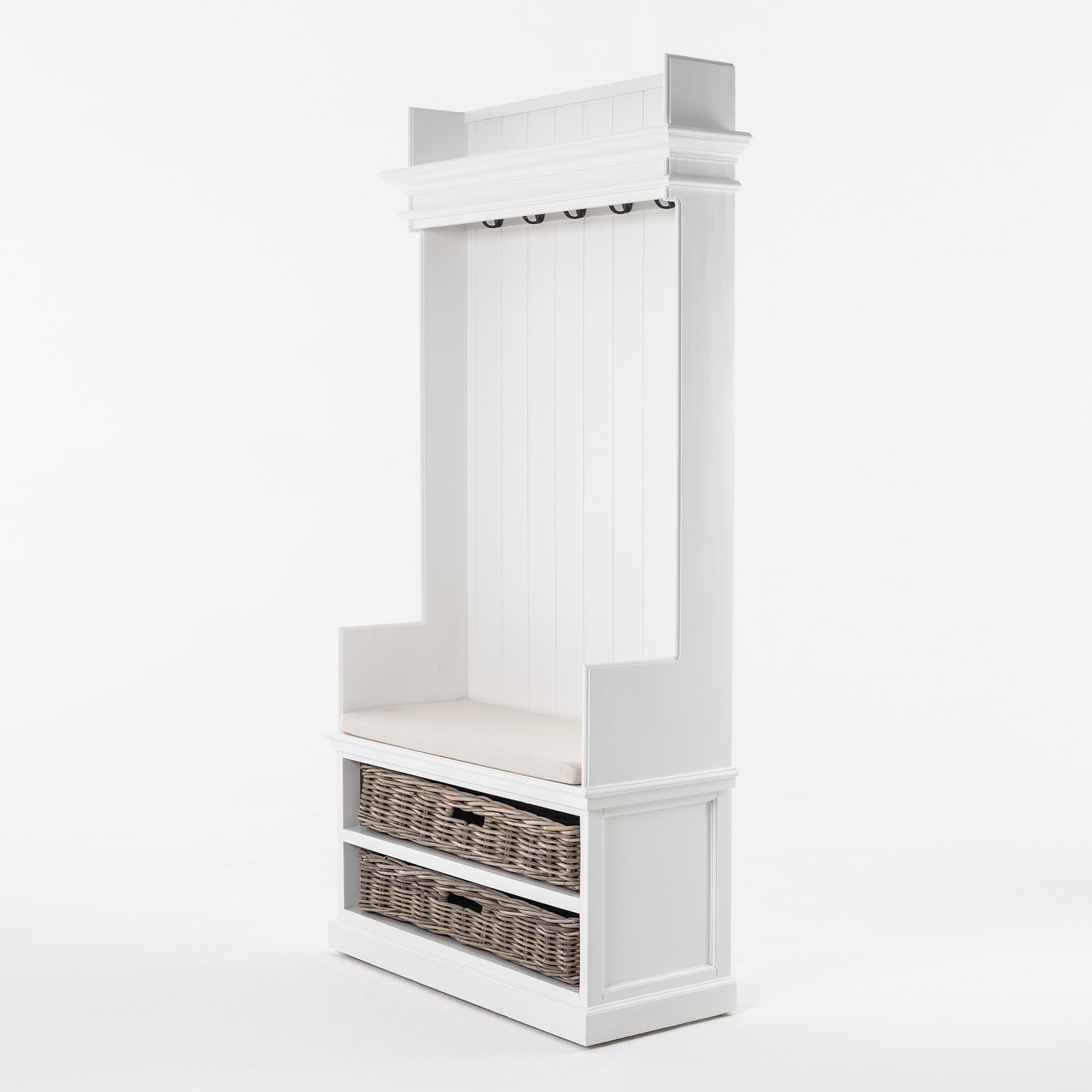 Halifax Entryway Coat Rack & Bench Unit