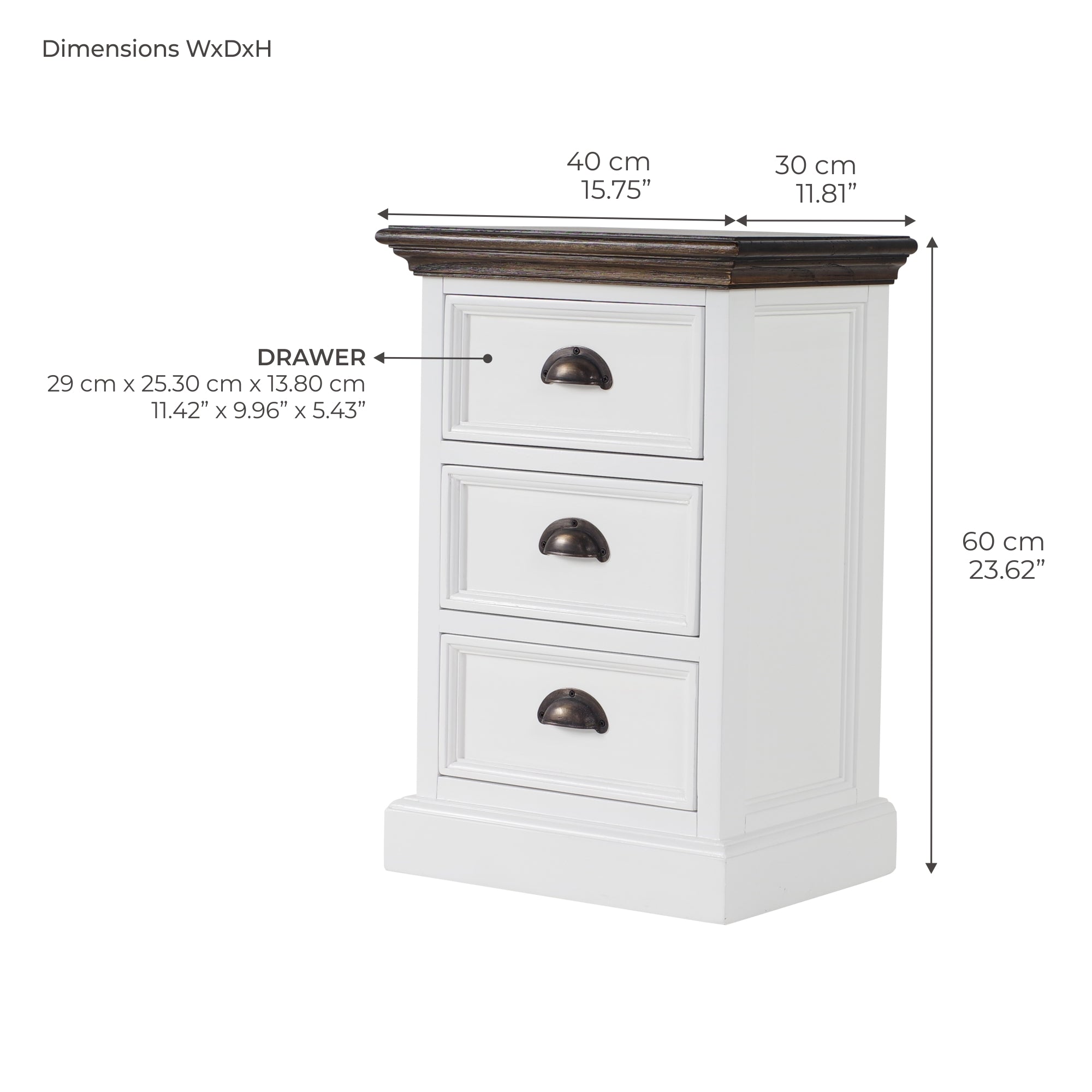 Corfu Bedside Drawer Unit