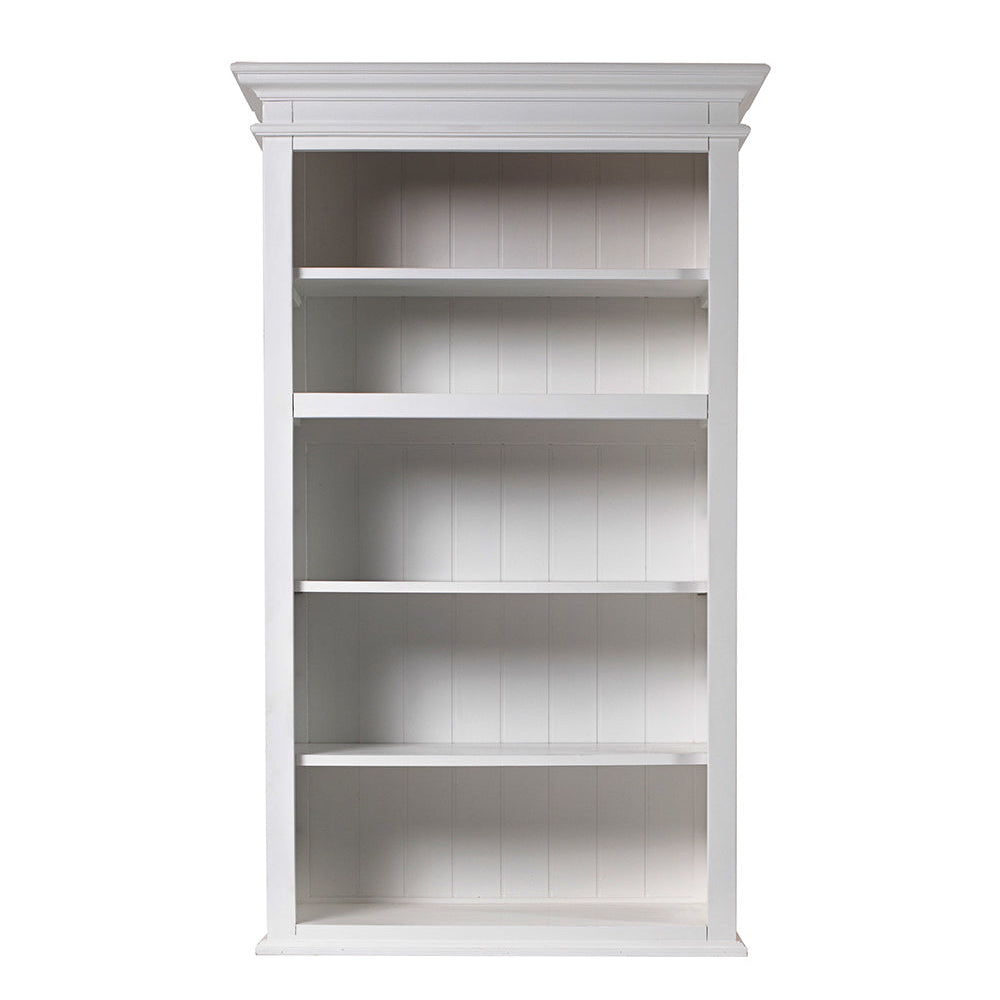Halifax Slim Hutch Bookcase - White