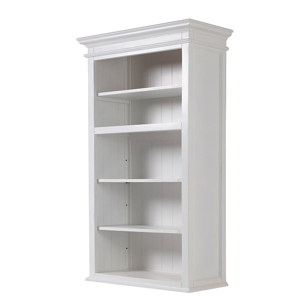 Halifax Slim Hutch Bookcase - White