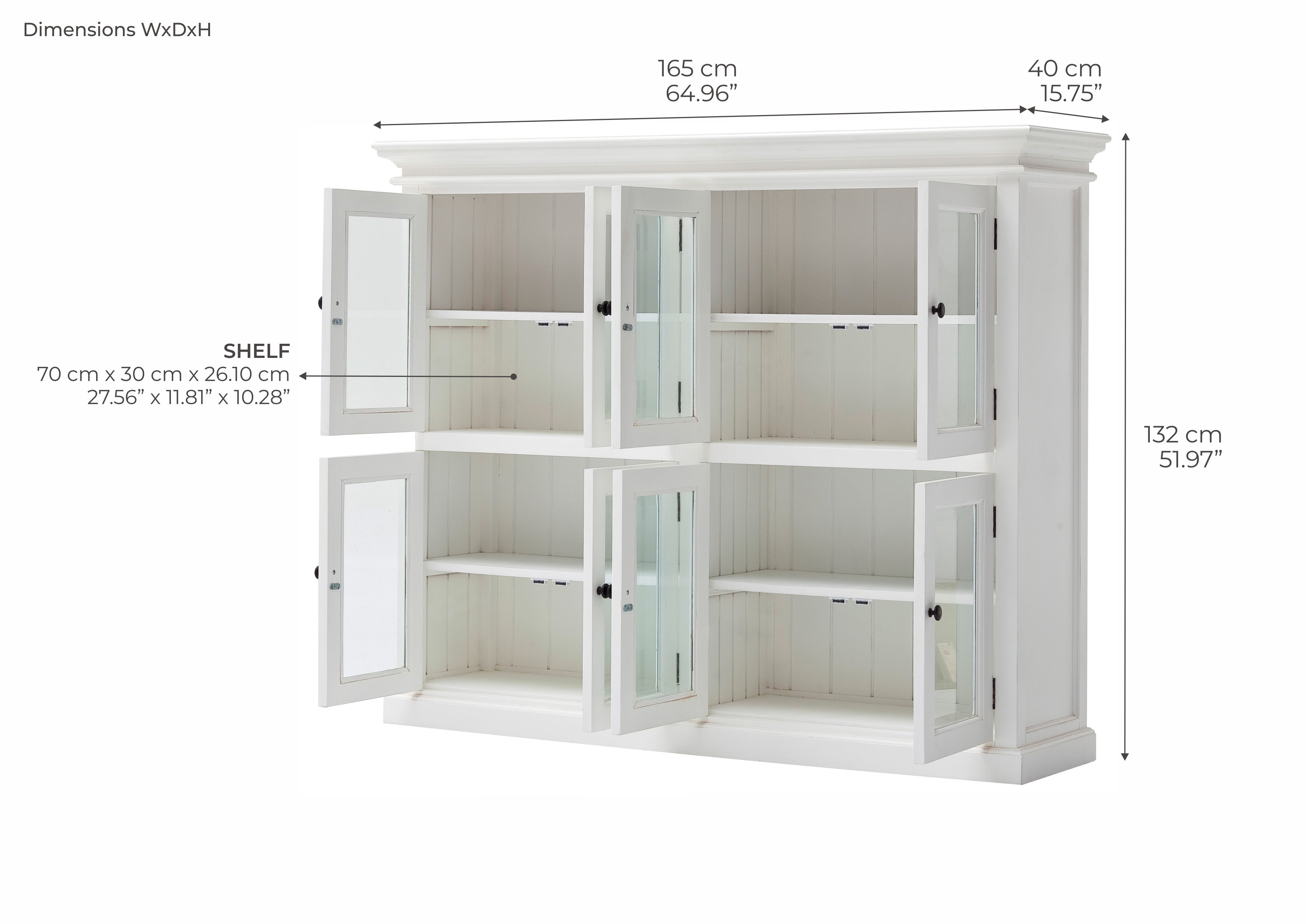 Halifax Large Cabinet - White