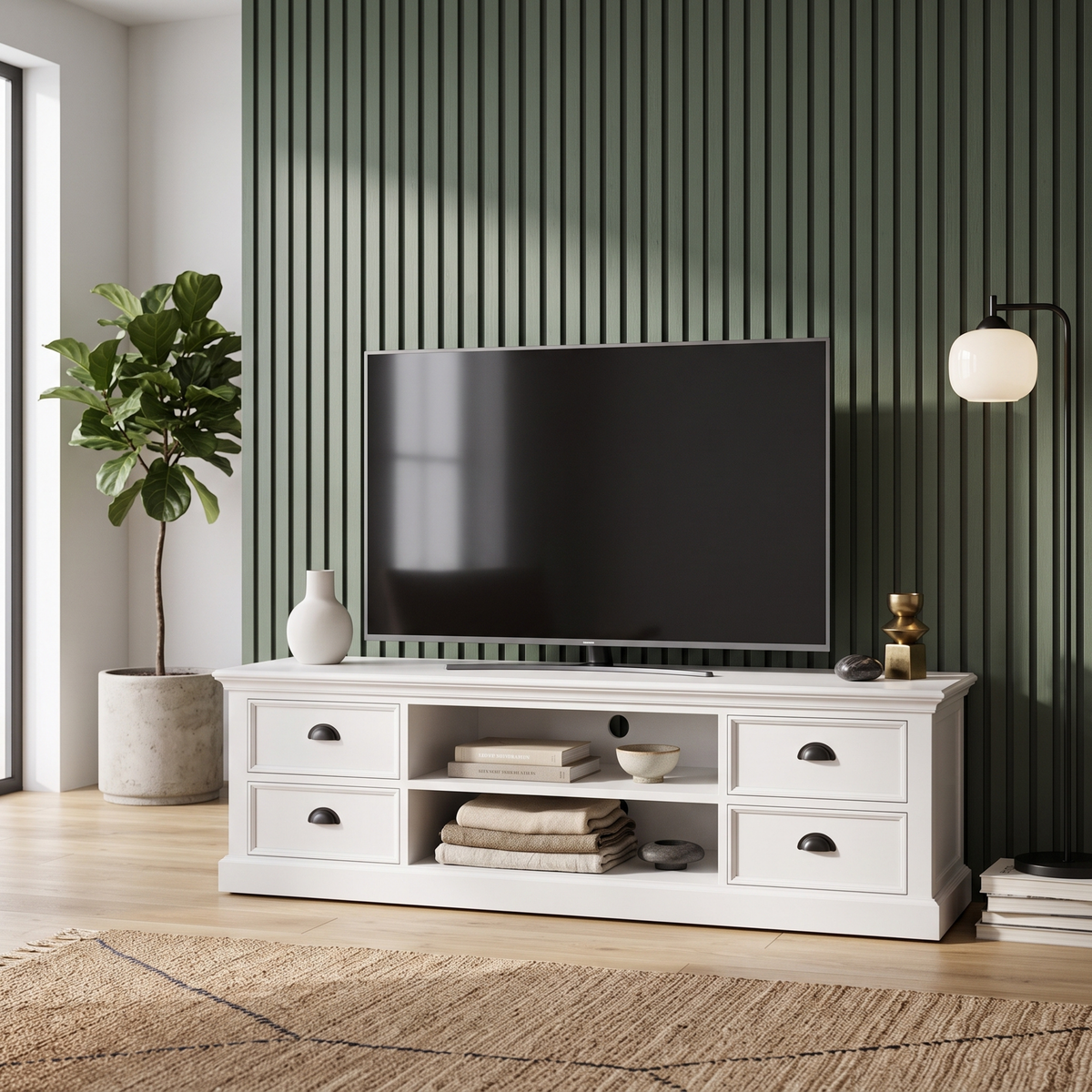 Halifax Media Console 4 Drawers 71''