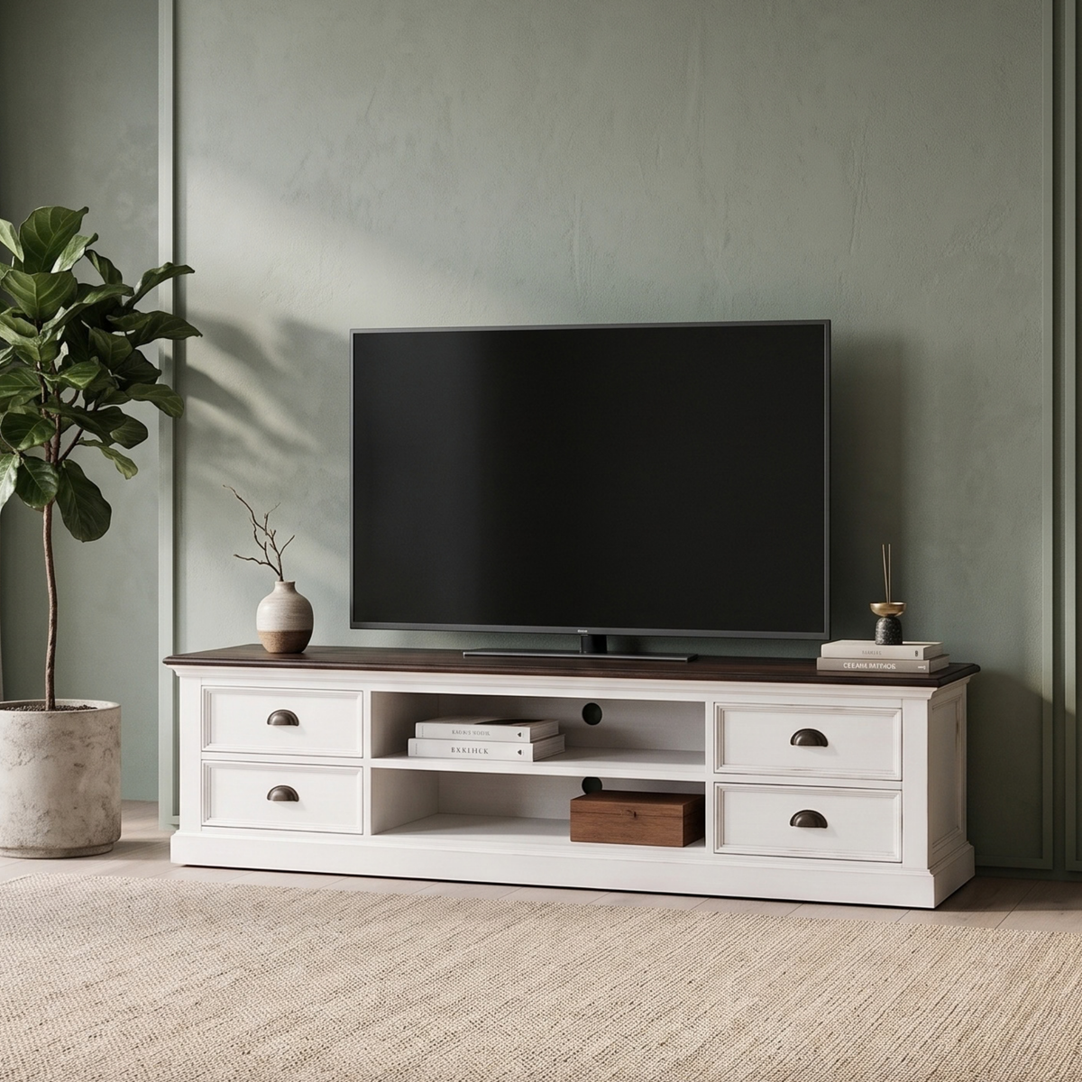 Halifax Accent Media Console 4 Drawers