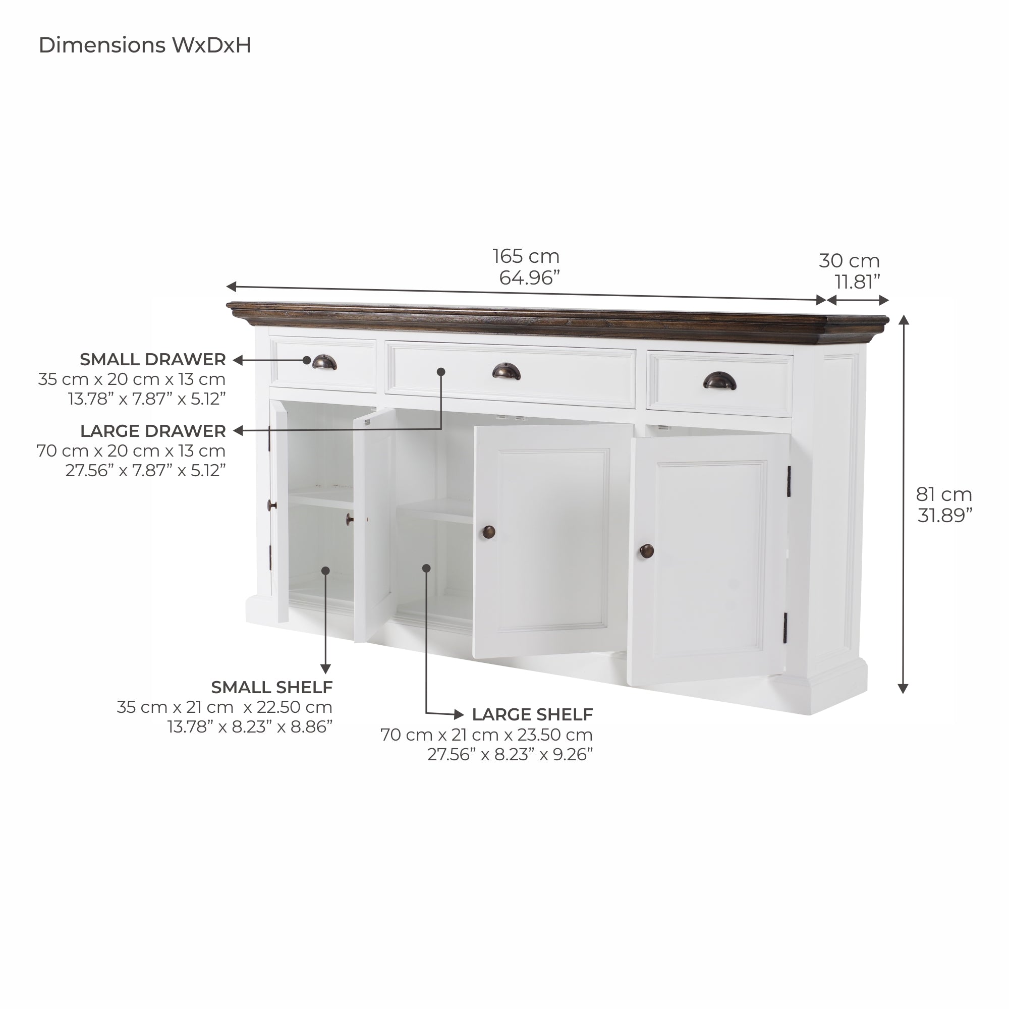 Corfu Buffet Console Table