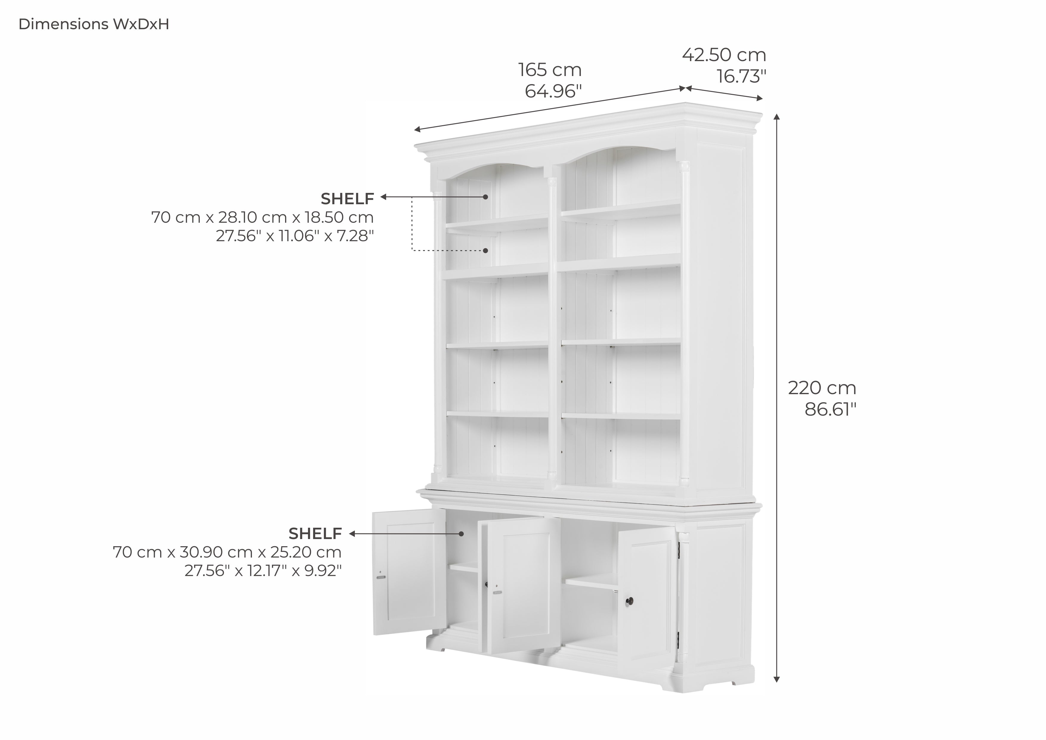 Provence Double-Bay Hutch Unit