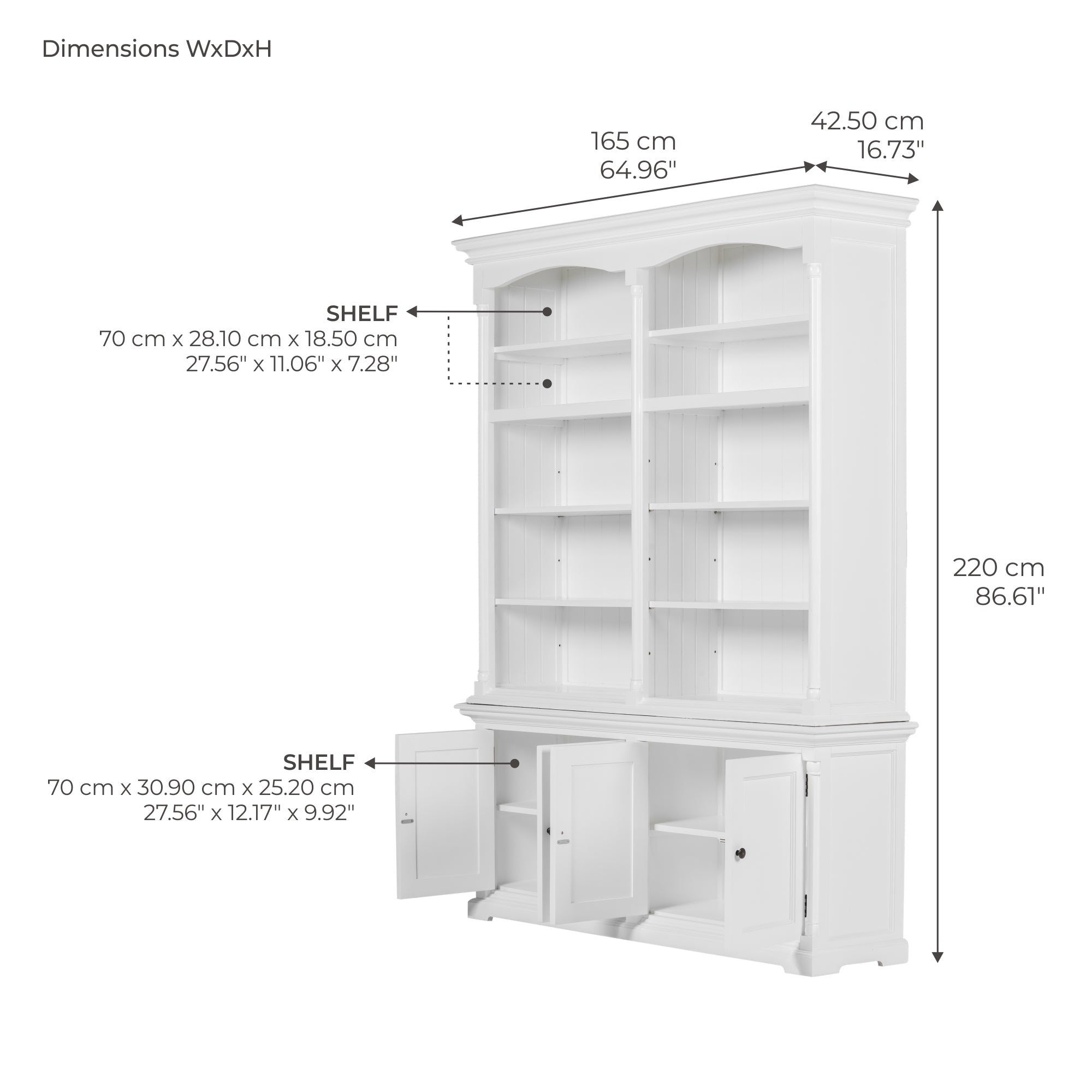 Provence Double-Bay Hutch Unit