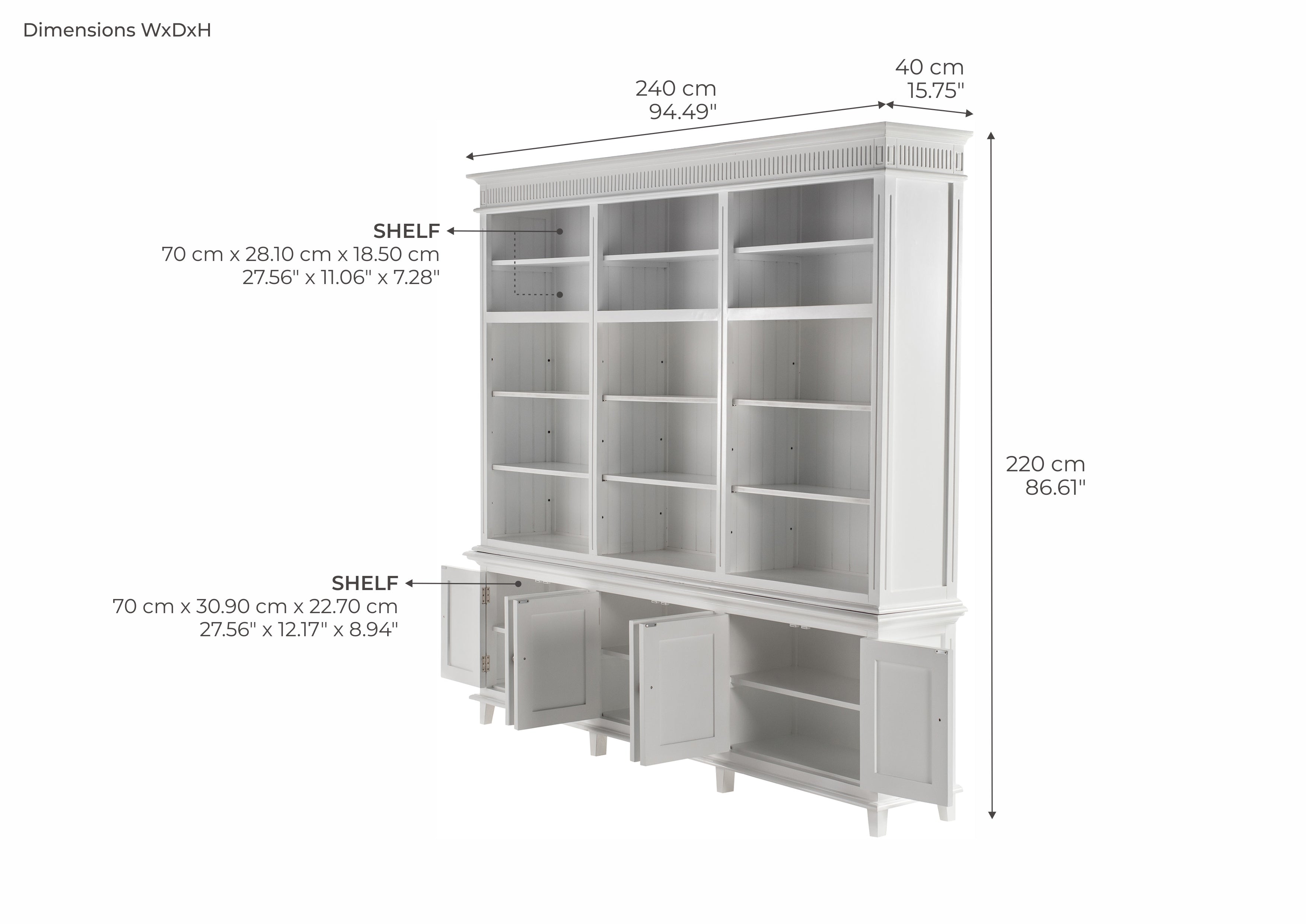 Skansen Triple-Bay Hutch Unit  - TOP