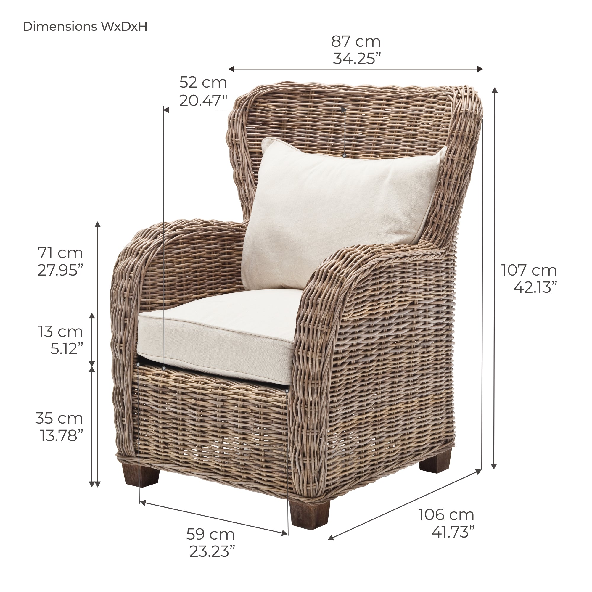 Wickerworks Queen Chair