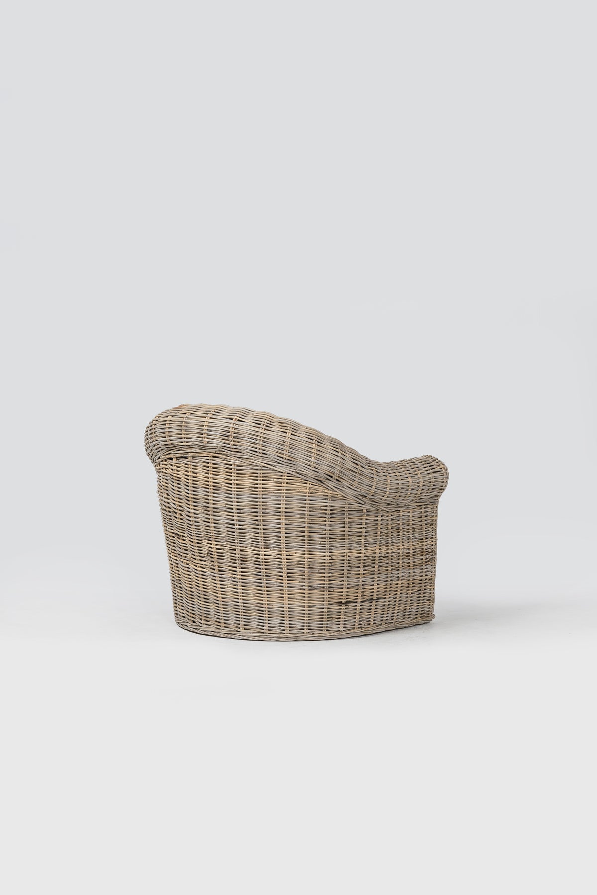 NovaSolo Wickerworks Aegean Chair, Natural Grey, studio view