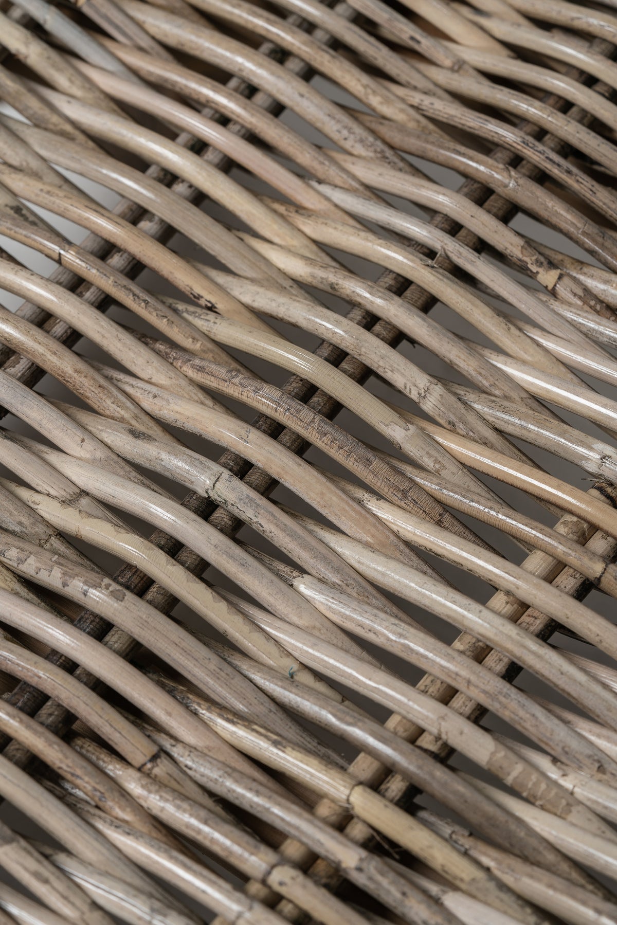 NovaSolo Wickerworks Capri Footrest, Natural Grey, close-up detail