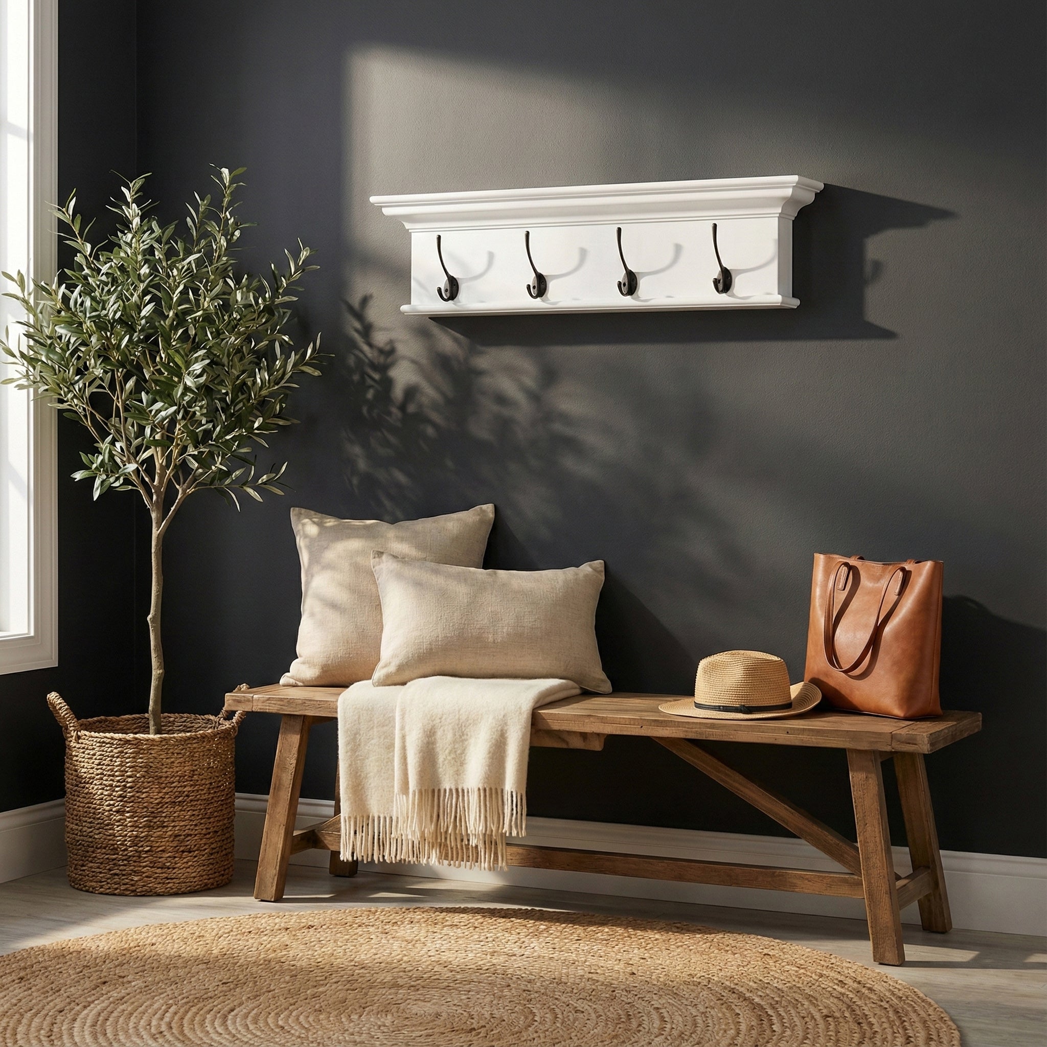 Halifax 4 Hook Coat Rack