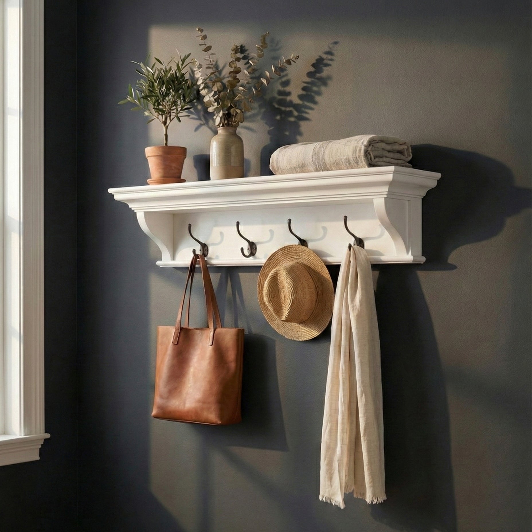 Halifax 4 Hook Coat Rack
