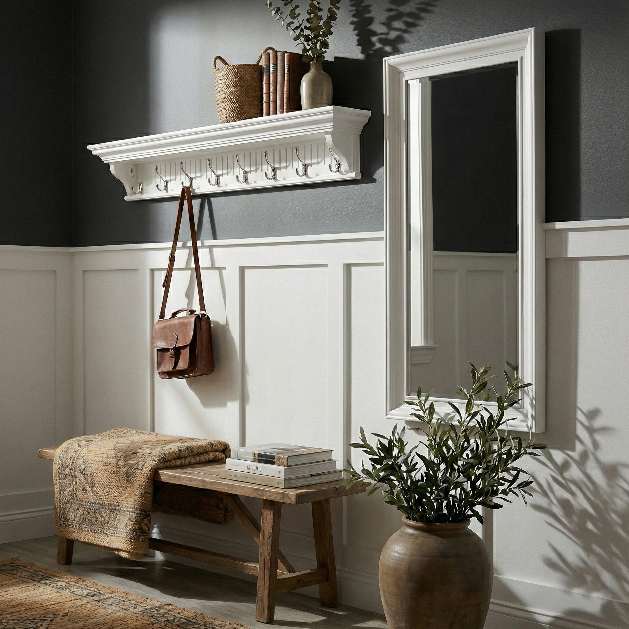 Skansen 8 Hook Coat Rack