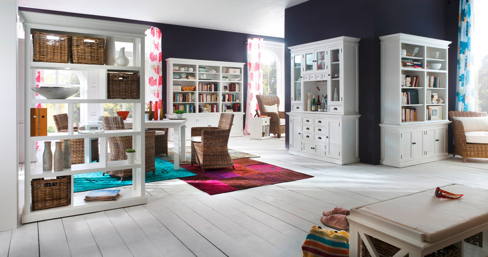 Halifax Extension Dining Table  - White