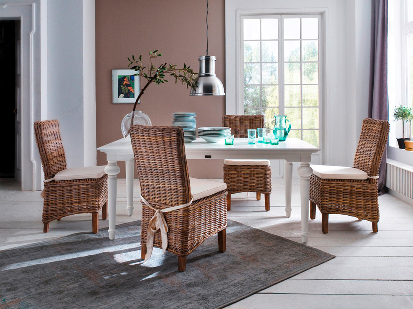 Provence Dining Table 71" - White