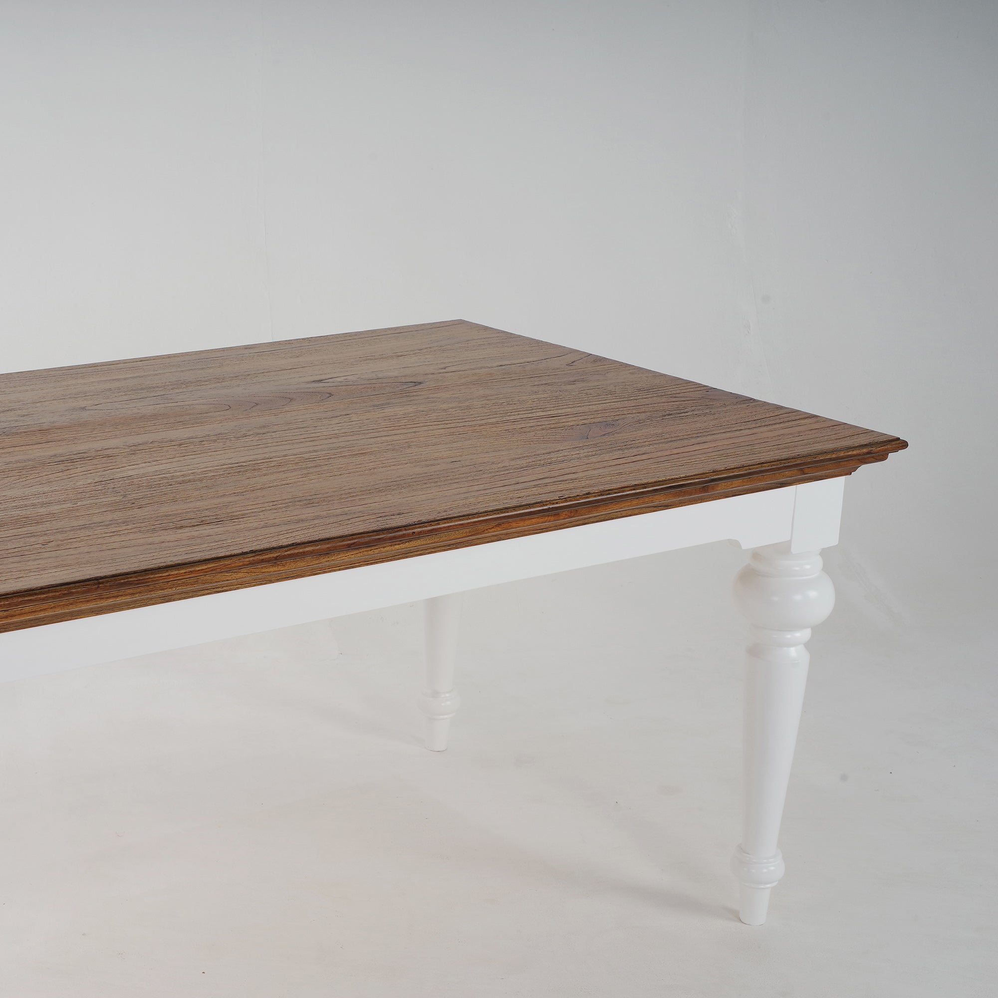 Corfu Provincial Dining Table, Medium Brown