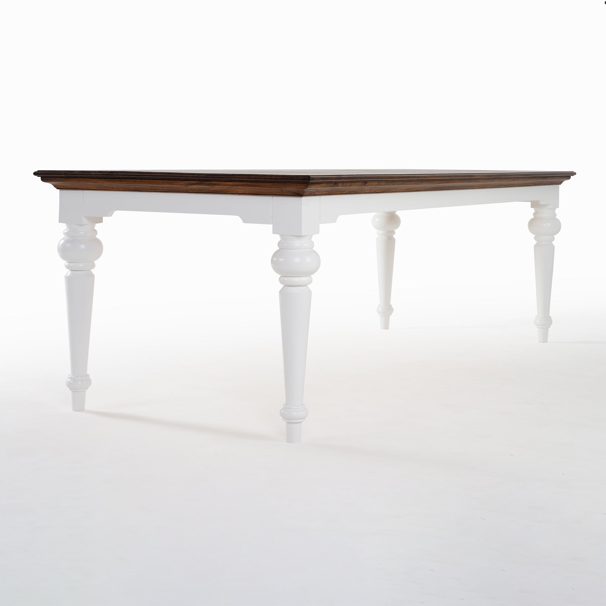 Corfu Provincial Dining Table, Medium Brown