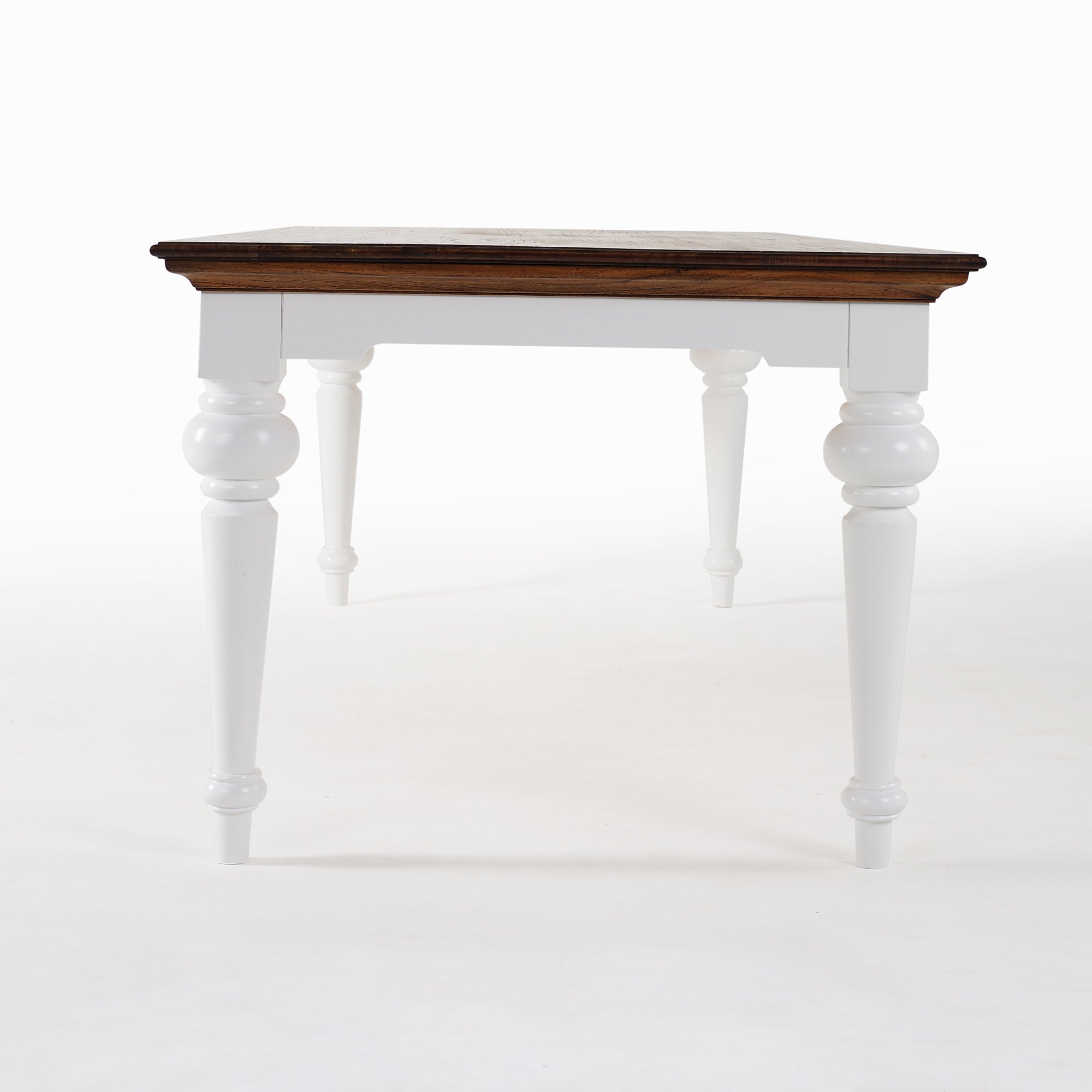 Corfu Provincial Dining Table, Medium Brown