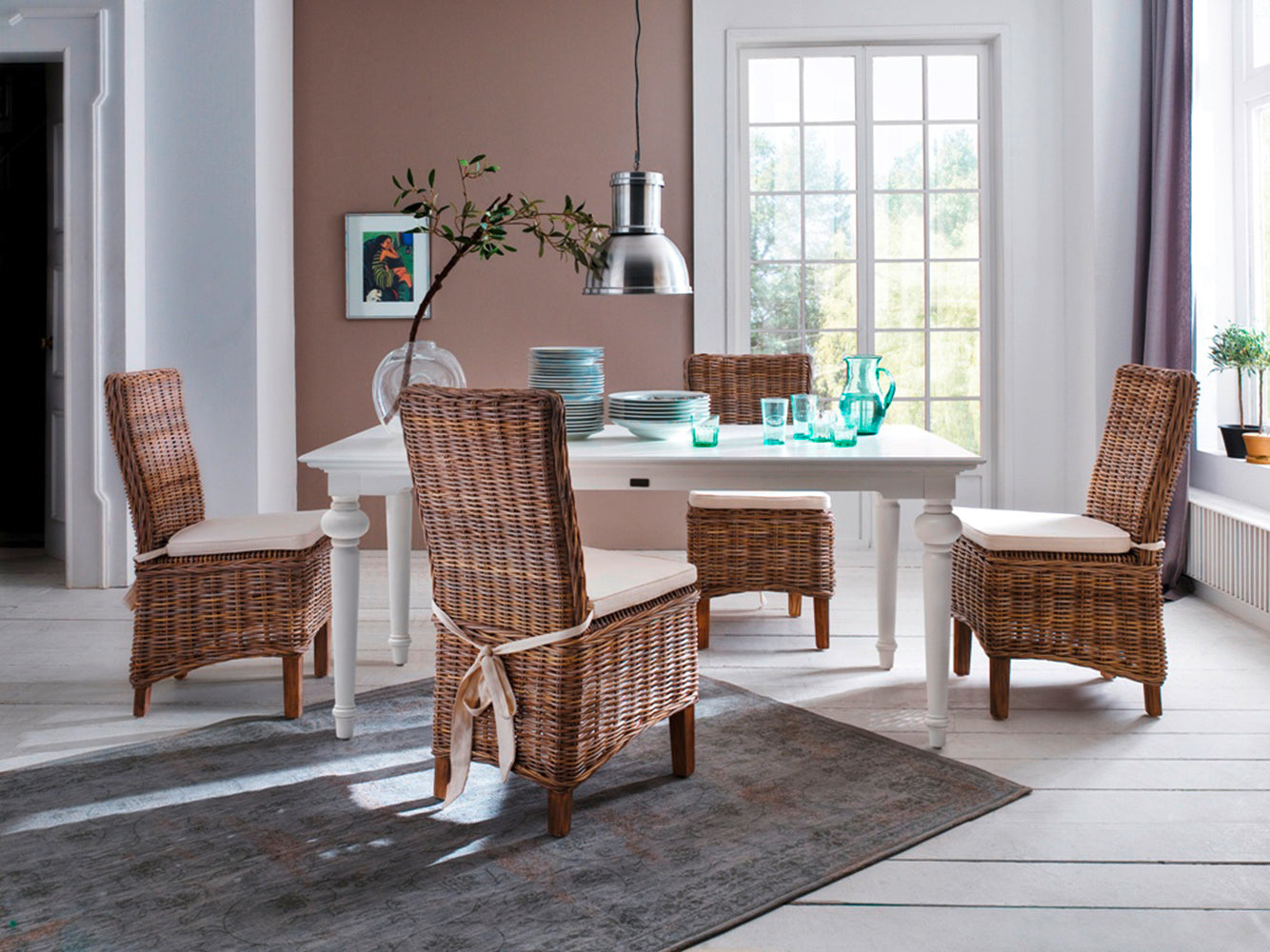 Provence Dining Table 79"- White