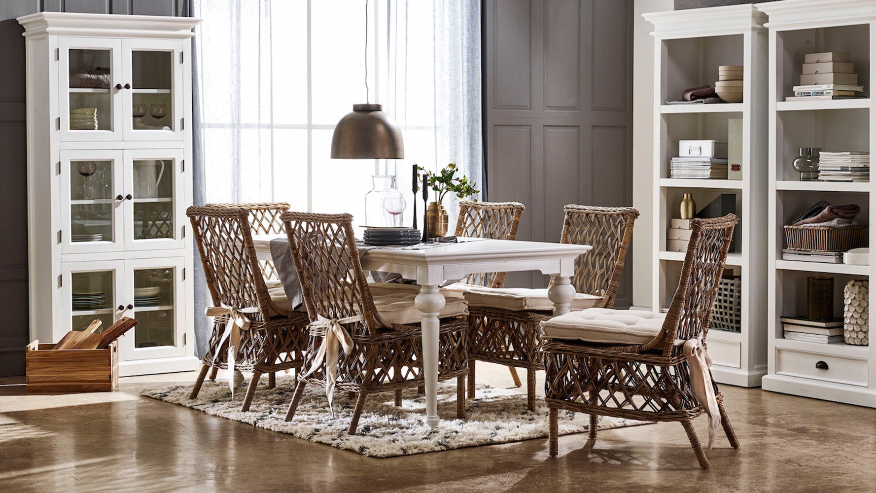 Provence Dining Table 79"- White