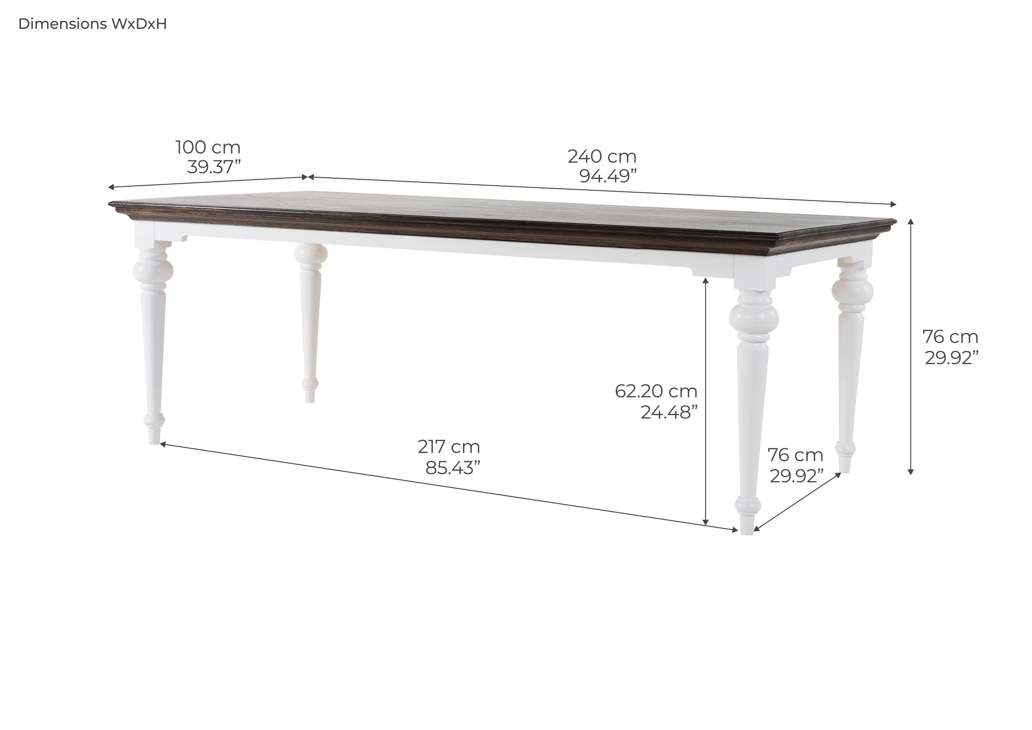 Corfu Provincial Dining Table