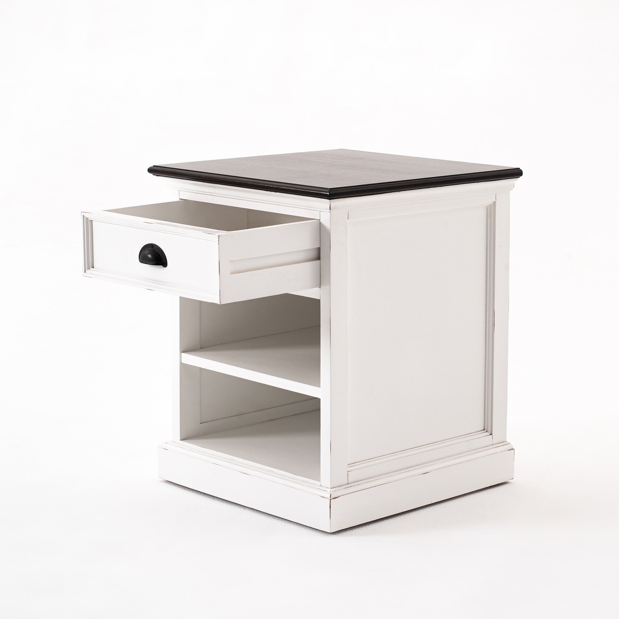 Halifax Accent Bedside Table with Shelves